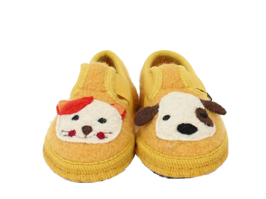 Haflinger Children's slippers Pets Yellow Comfort toe