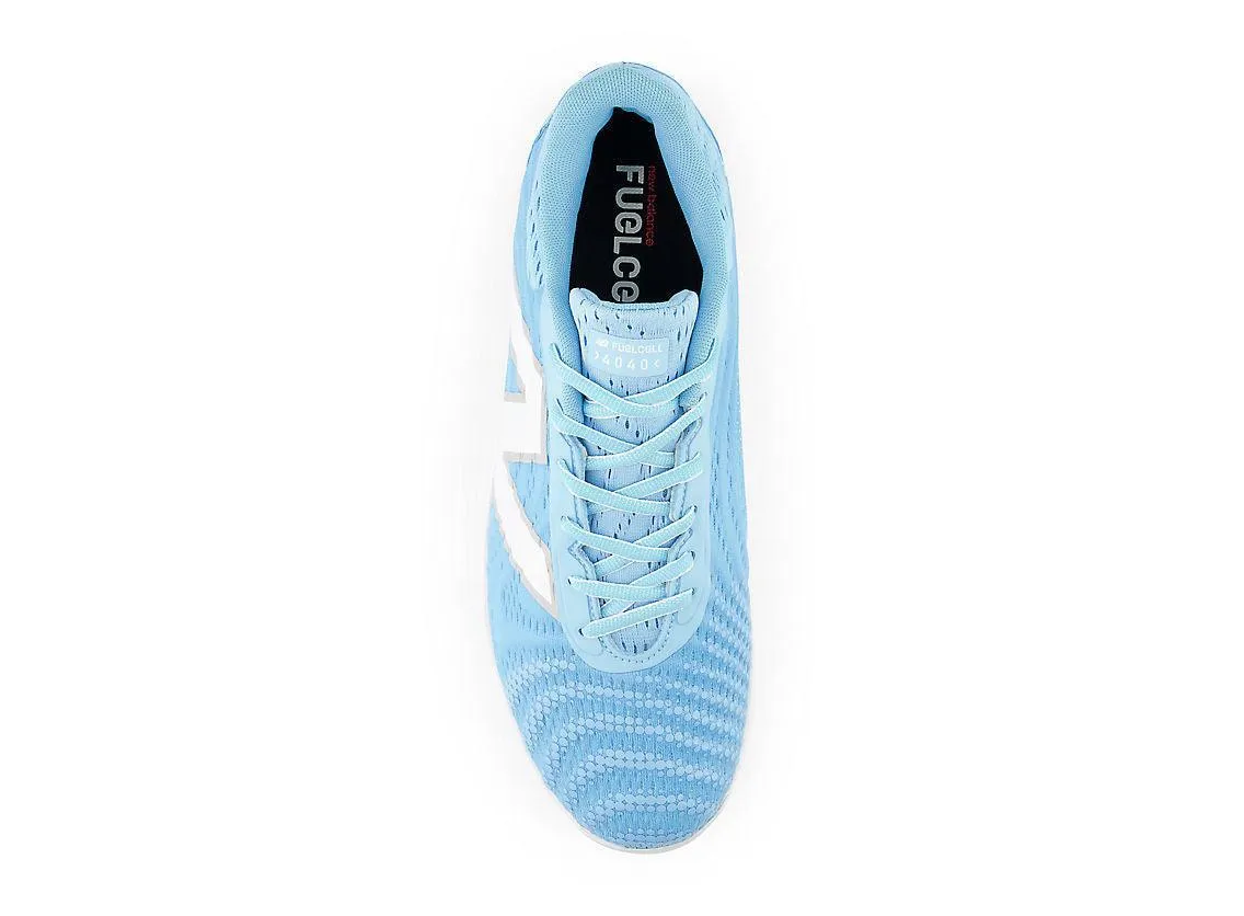 Modern Walk Padded shock absorption New Balance Men's FuelCell 4040 V7 Metal Baseball Cleats - Sky Blue / White - L4040SD7