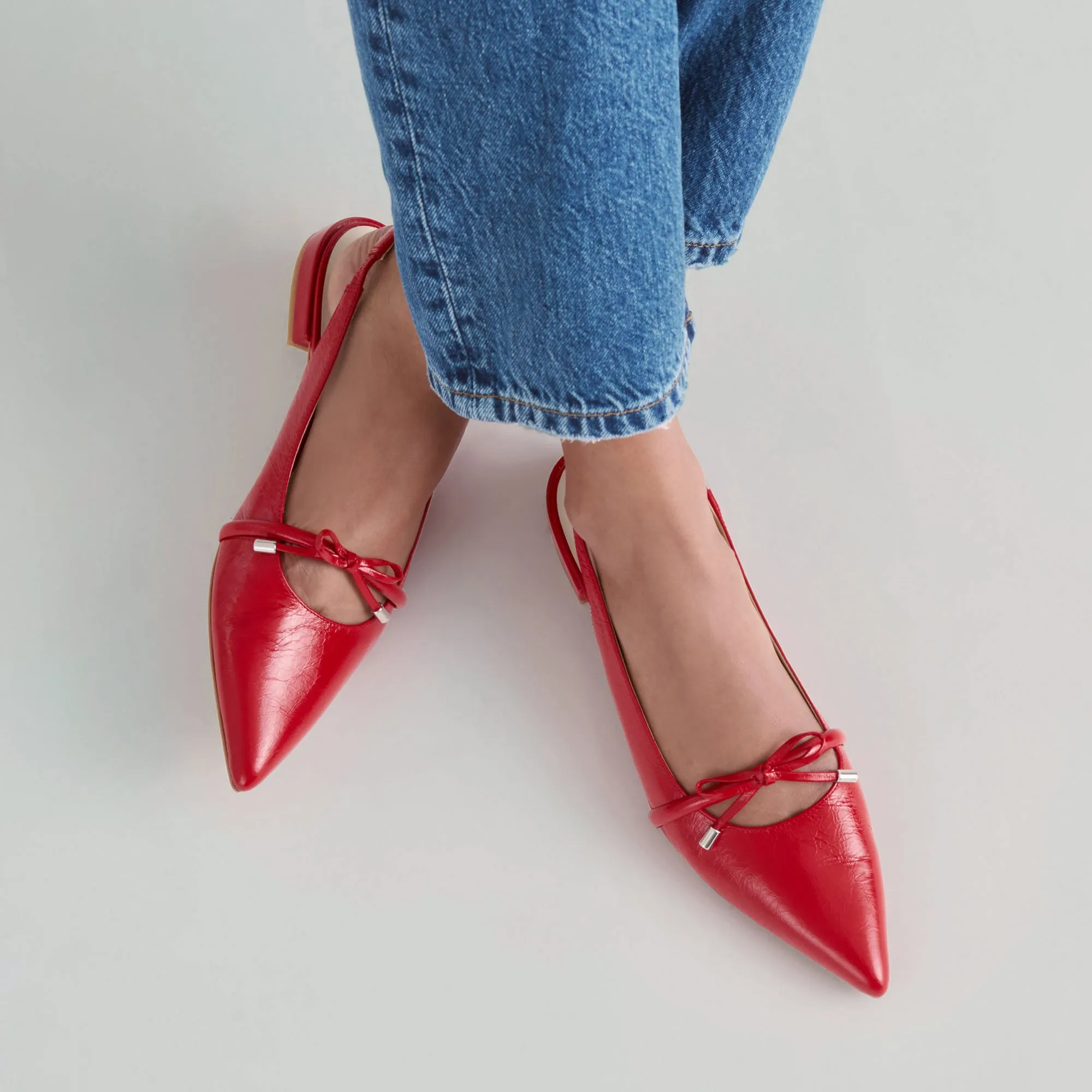 Living Ease Block Joy PAYGE FLATS CHILI CRINKLE PATENT