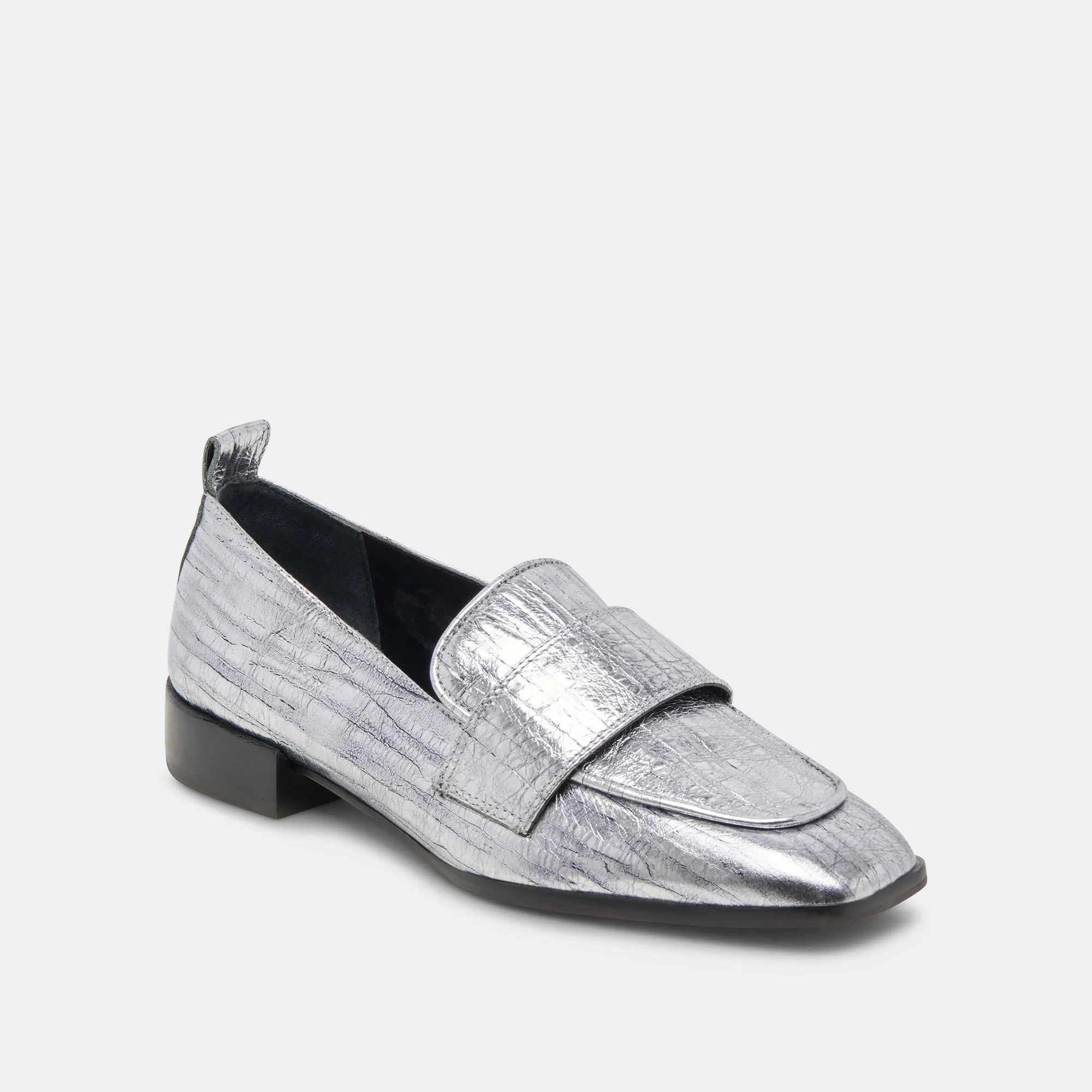 NYGEL LOAFERS GRAPHITE METALLIC LEATHER House Shoe city trip