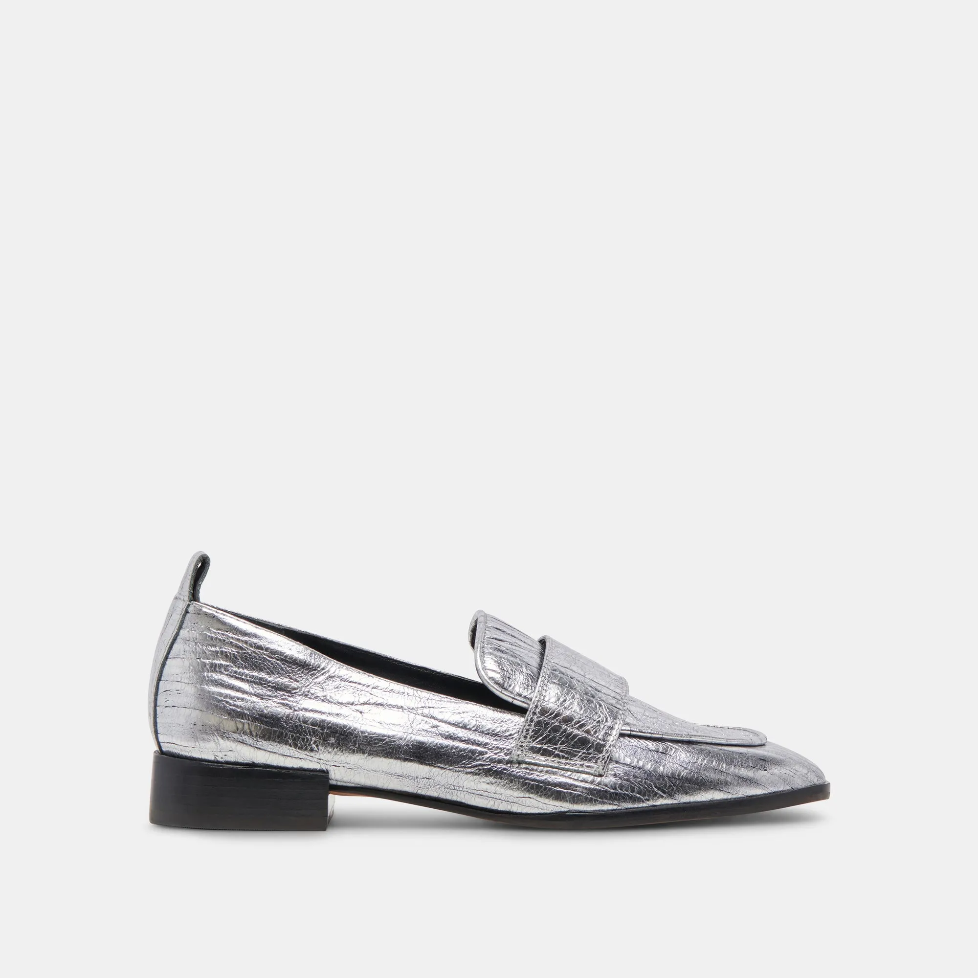 Elegant Cushion Urban Flow NYGEL LOAFERS GRAPHITE METALLIC LEATHER