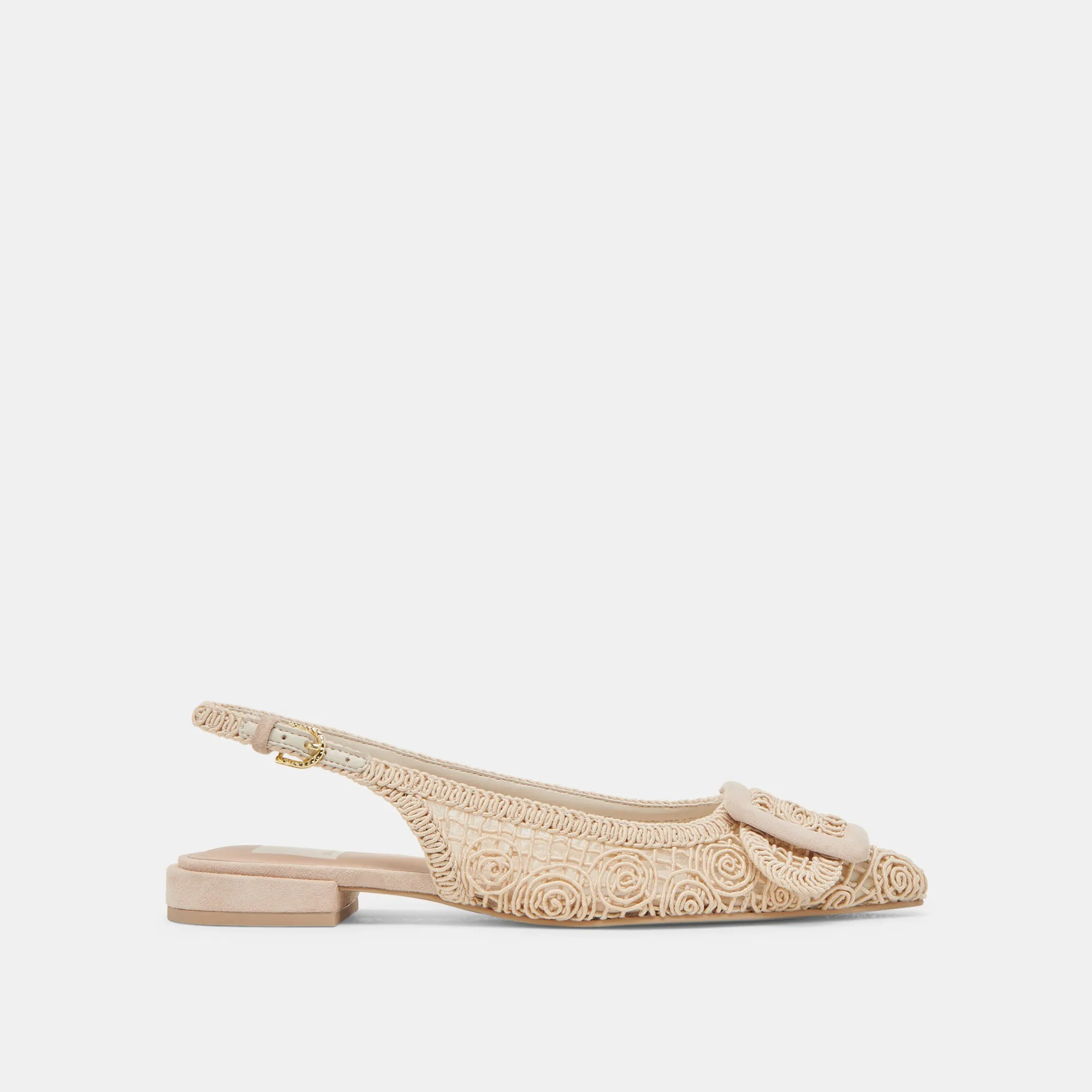 Port Step Casual Look PAULEY FLATS NATURAL MACRAME