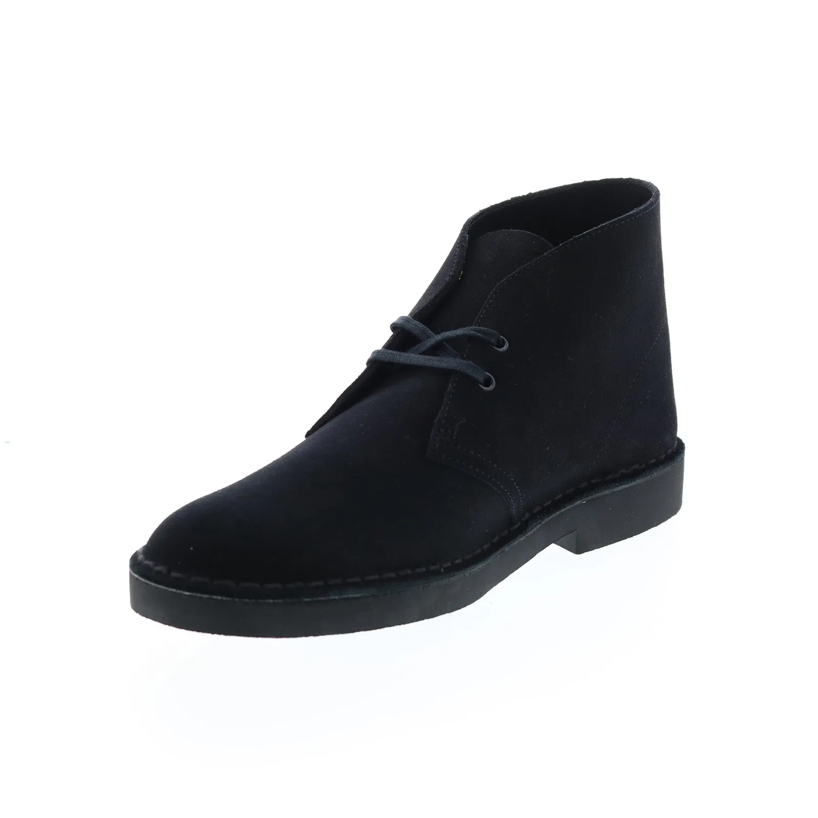 Clarks Desert Boot 2 26155499 Mens Black Wide Suede Lace Up Chukkas Boots Comfortable Movement