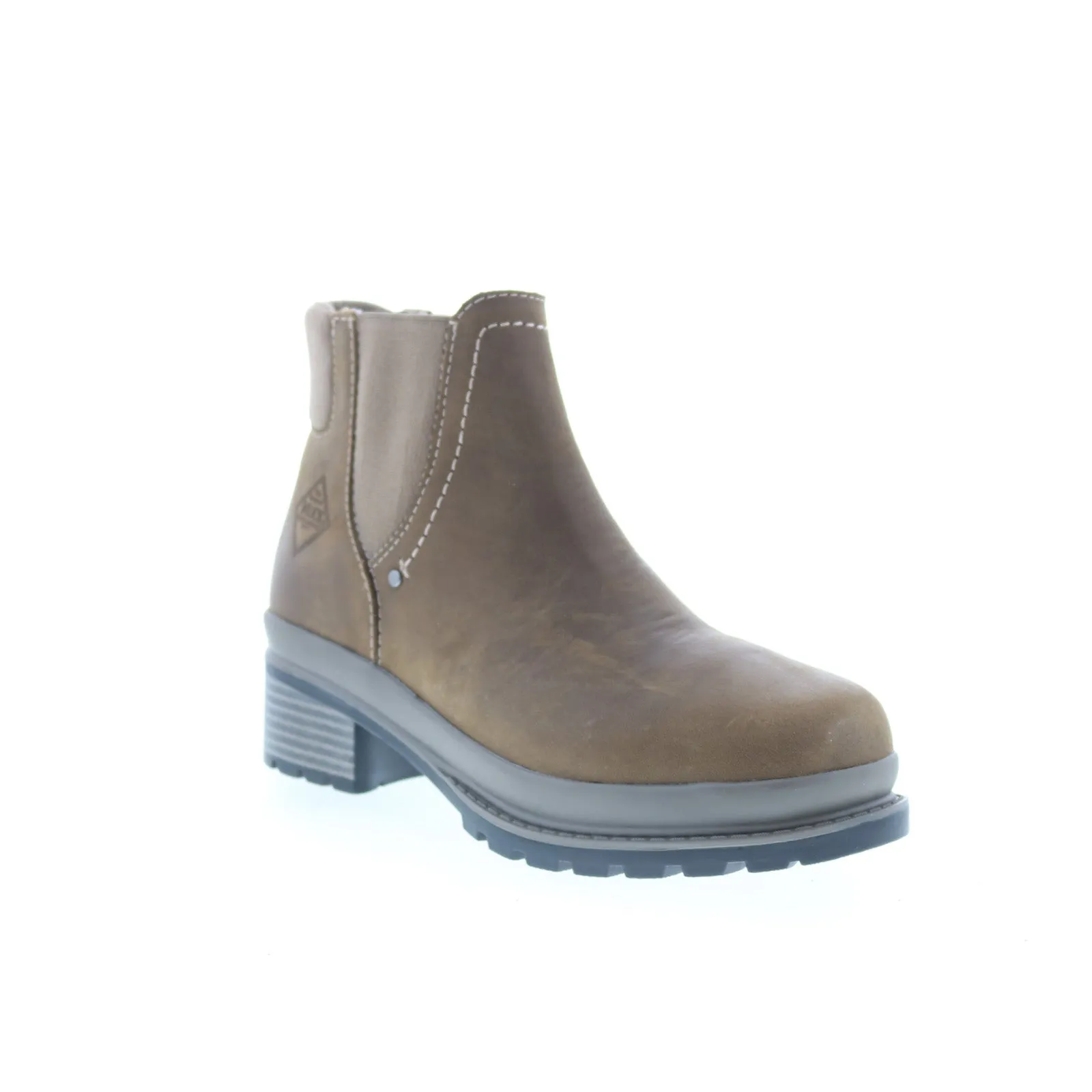 Original Muck Liberty Chelsea LWC101 Womens Brown Leather Chelsea Boots Good Grip Work Wear