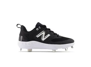 New Balance Women's VELO v3 Metal Fastpitch Softball Cleats - Black with White - SMVELOK3 Easy Cushioning Energy Boost