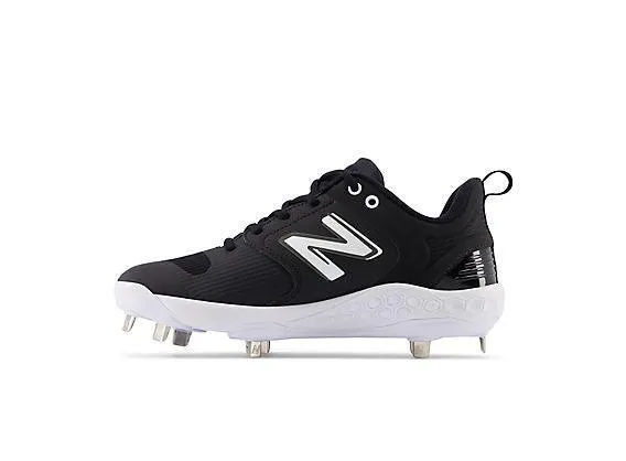 Ultimate Comfort New Balance Women's VELO v3 Metal Fastpitch Softball Cleats - Black with White - SMVELOK3