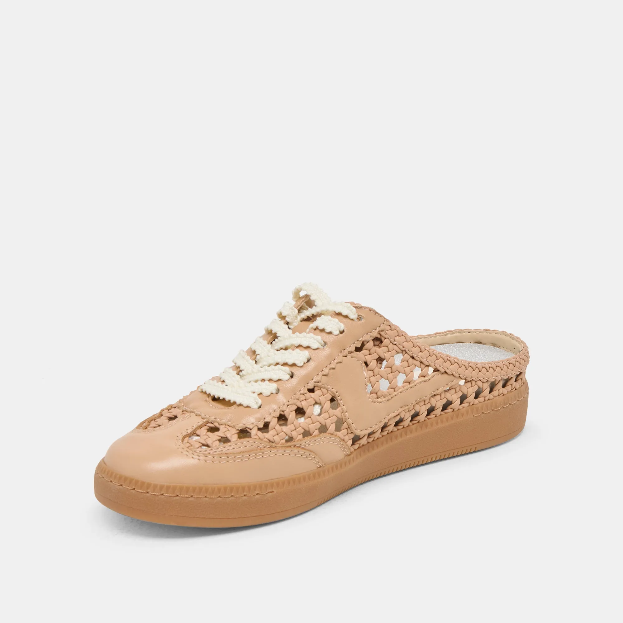 sports Adjustable Straps NOTICE SLIDE WOVEN SNEAKERS CAFE WOVEN STELLA