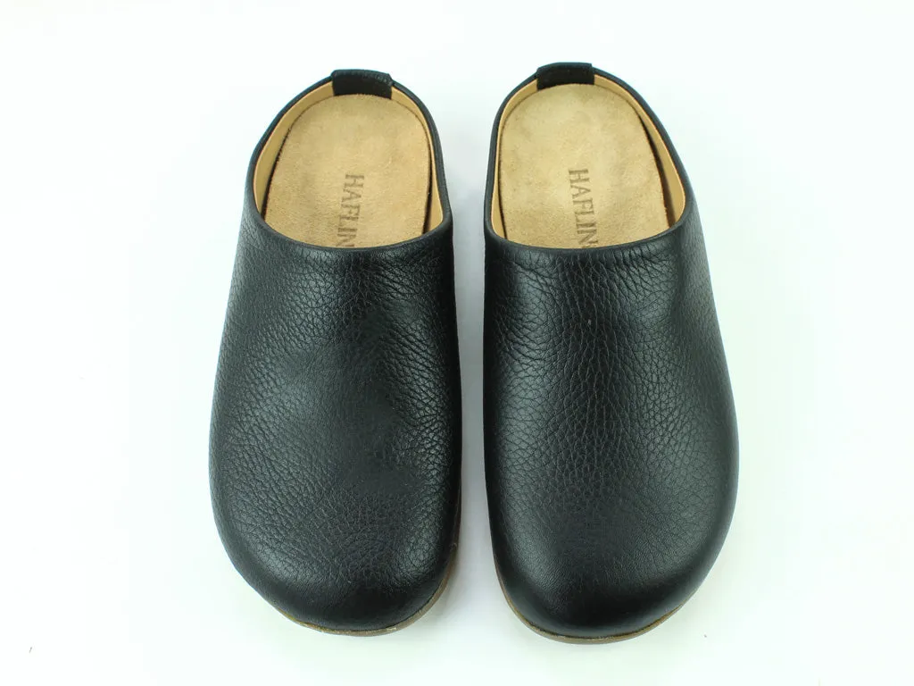 Effortless Slip-Ons Stretchy (Second Quality) Haflinger Slippers Everest Basico Black