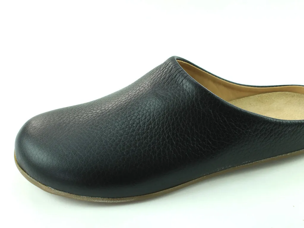 (Second Quality) Haflinger Slippers Everest Basico Black Elastic Strap