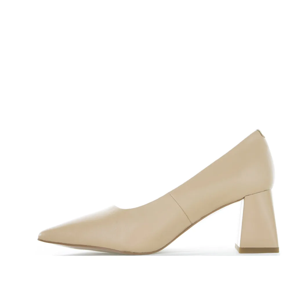 Multi Directional Retro Bridal Shoes MILA RAINE AVA BEIGE
