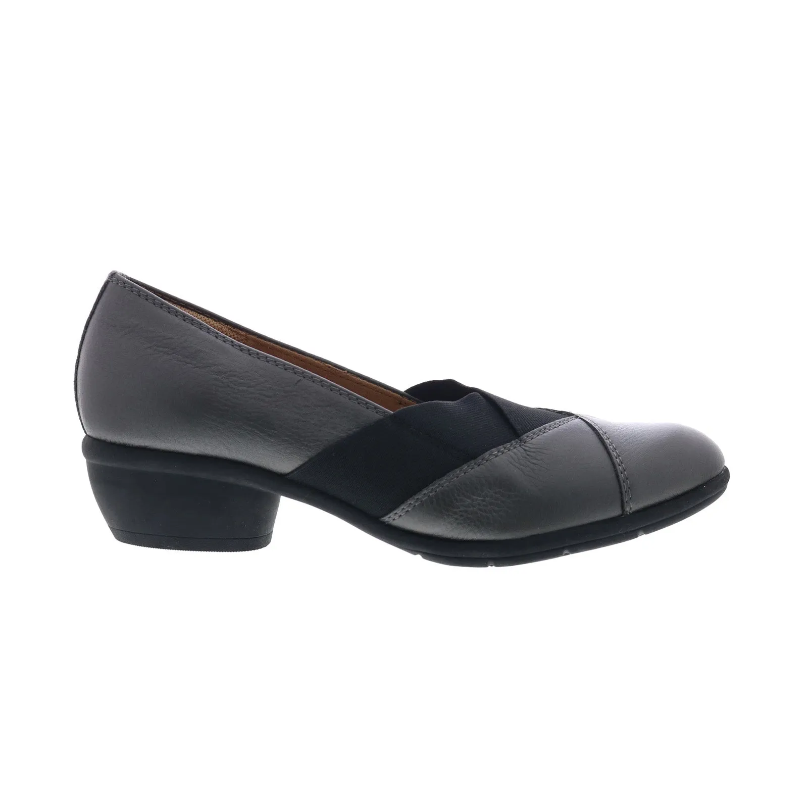 Cute Heels Comfortiva Quinton CT0016308 Womens Gray Wide Leather Pumps Heels Shoes