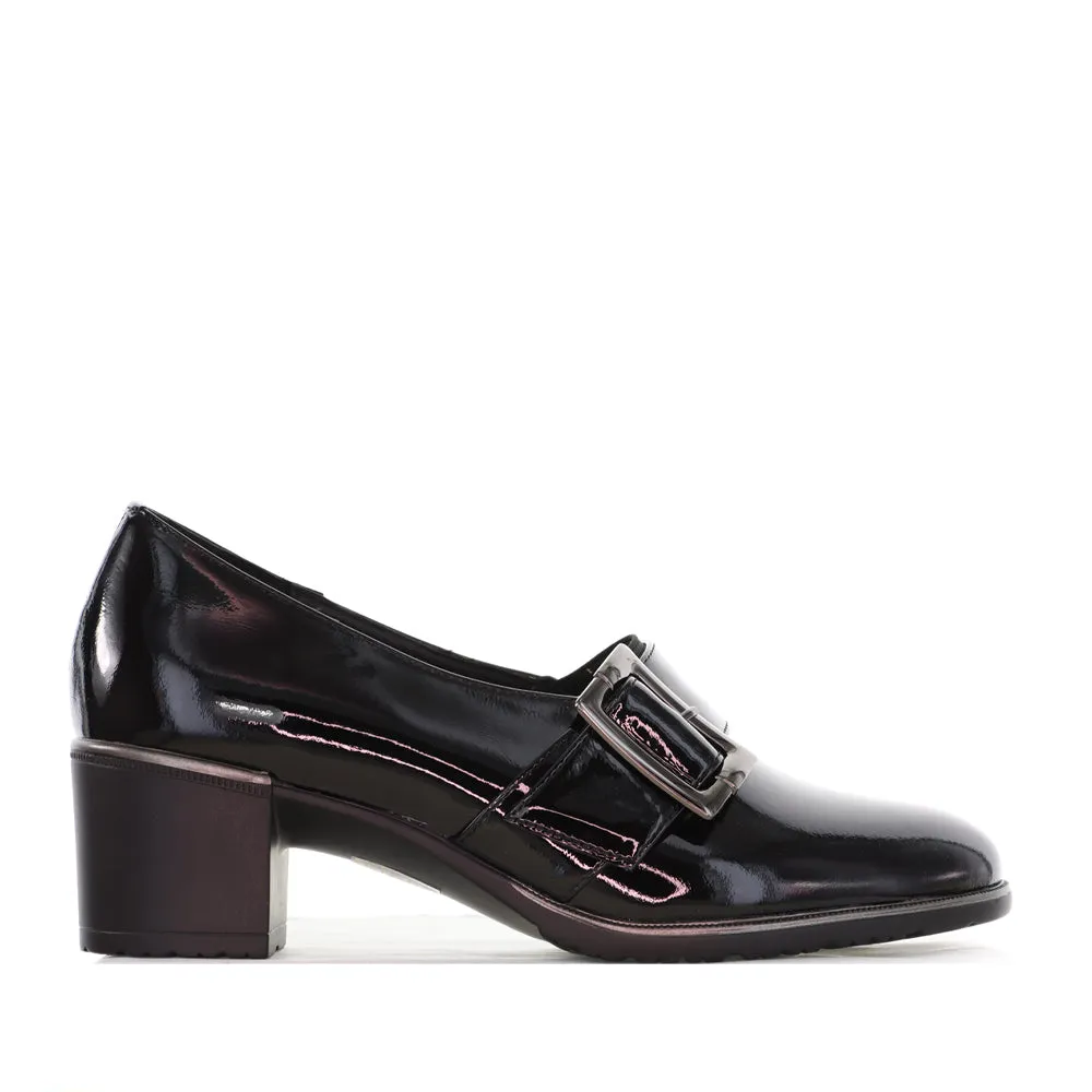 BRESLEY RATTLE BLACK Eva Midsole Travel Heels