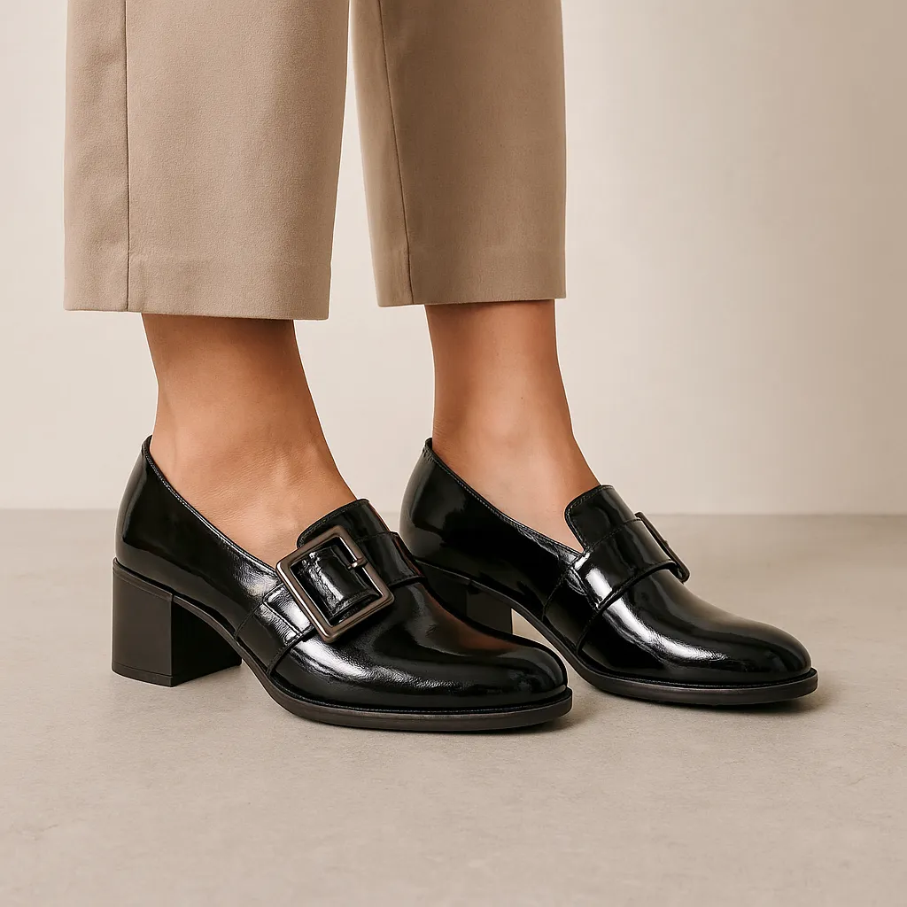 BRESLEY RATTLE BLACK Metallic Stilettos Eva Midsole