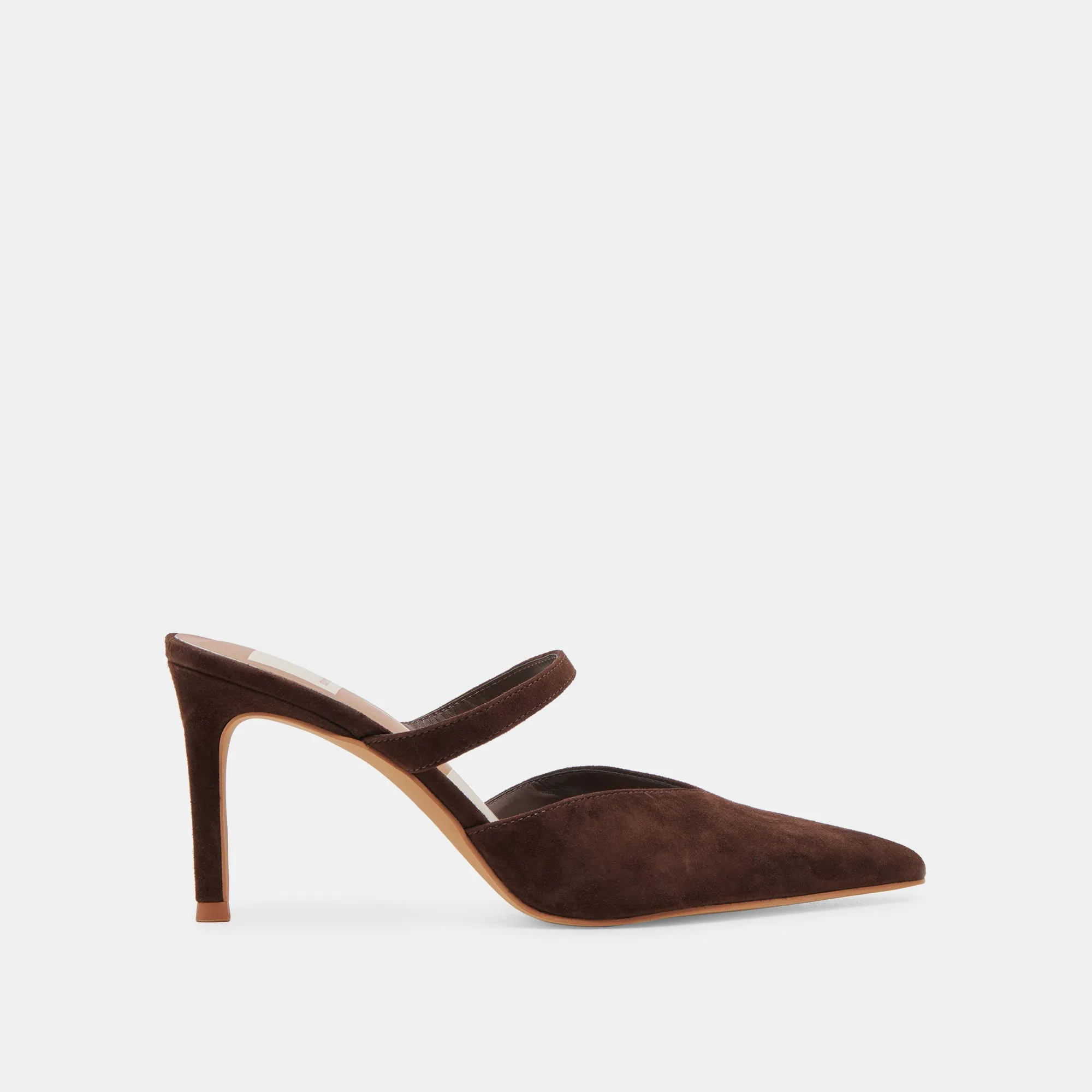 KANIKA HEELS DK BROWN SUEDE Breathable Upper