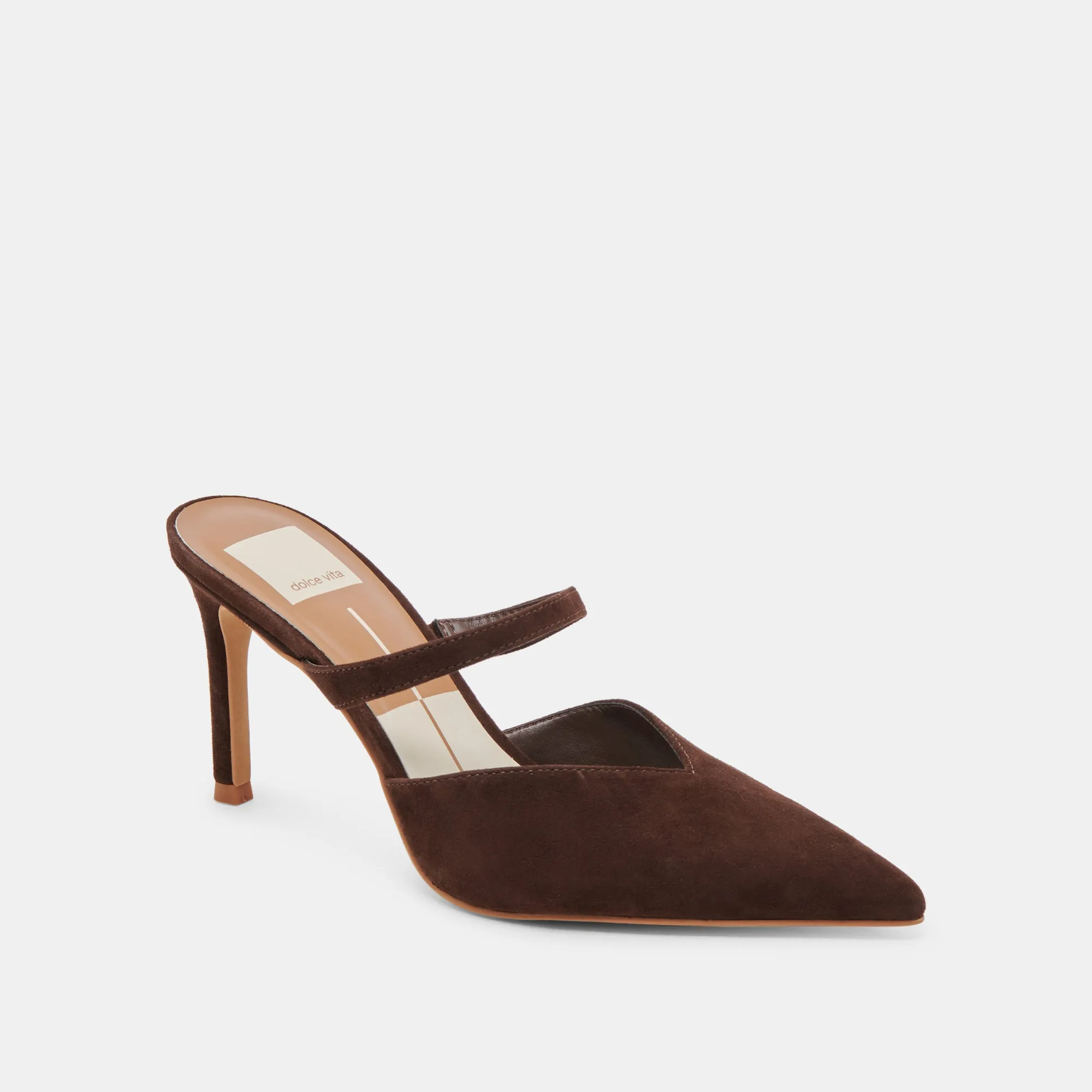 Crystal Heels KANIKA HEELS DK BROWN SUEDE