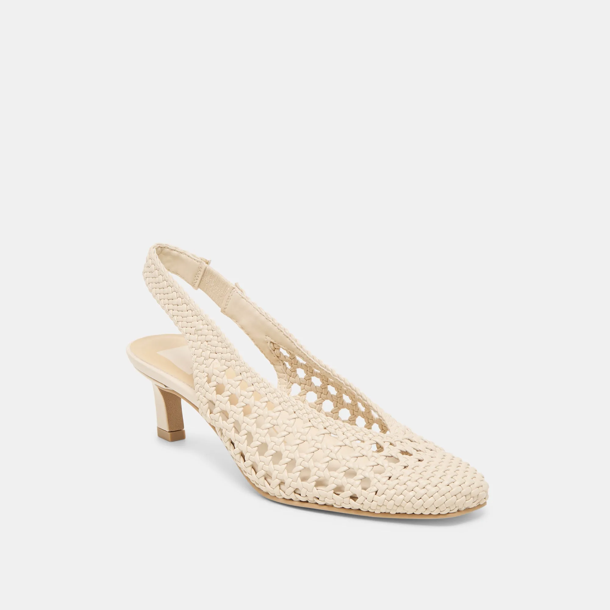 FAWNE HEELS CREME WOVEN STELLA Floral Stilettos