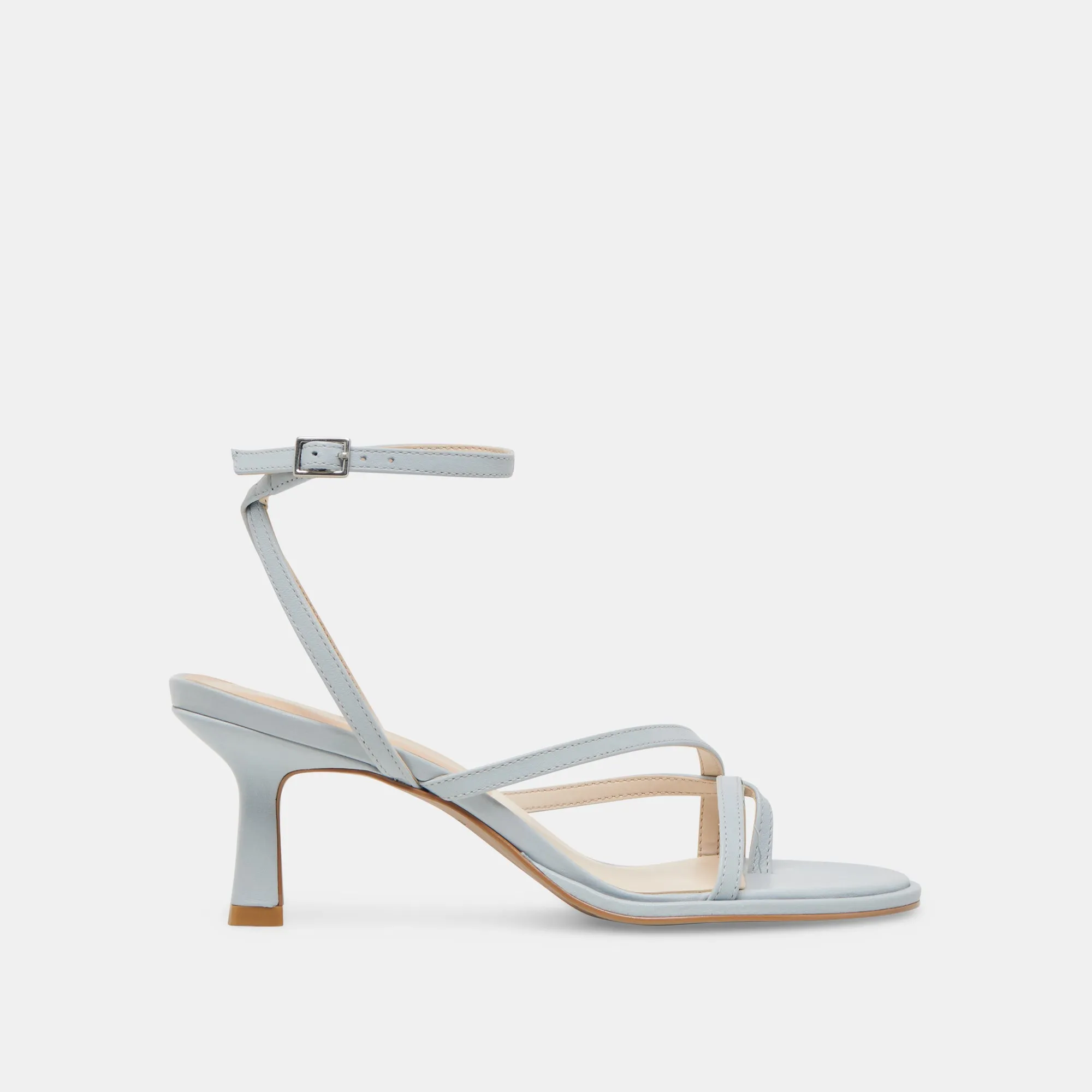 Adjustable Straps Impact protection MORAH HEELS ICE BLUE LEATHER