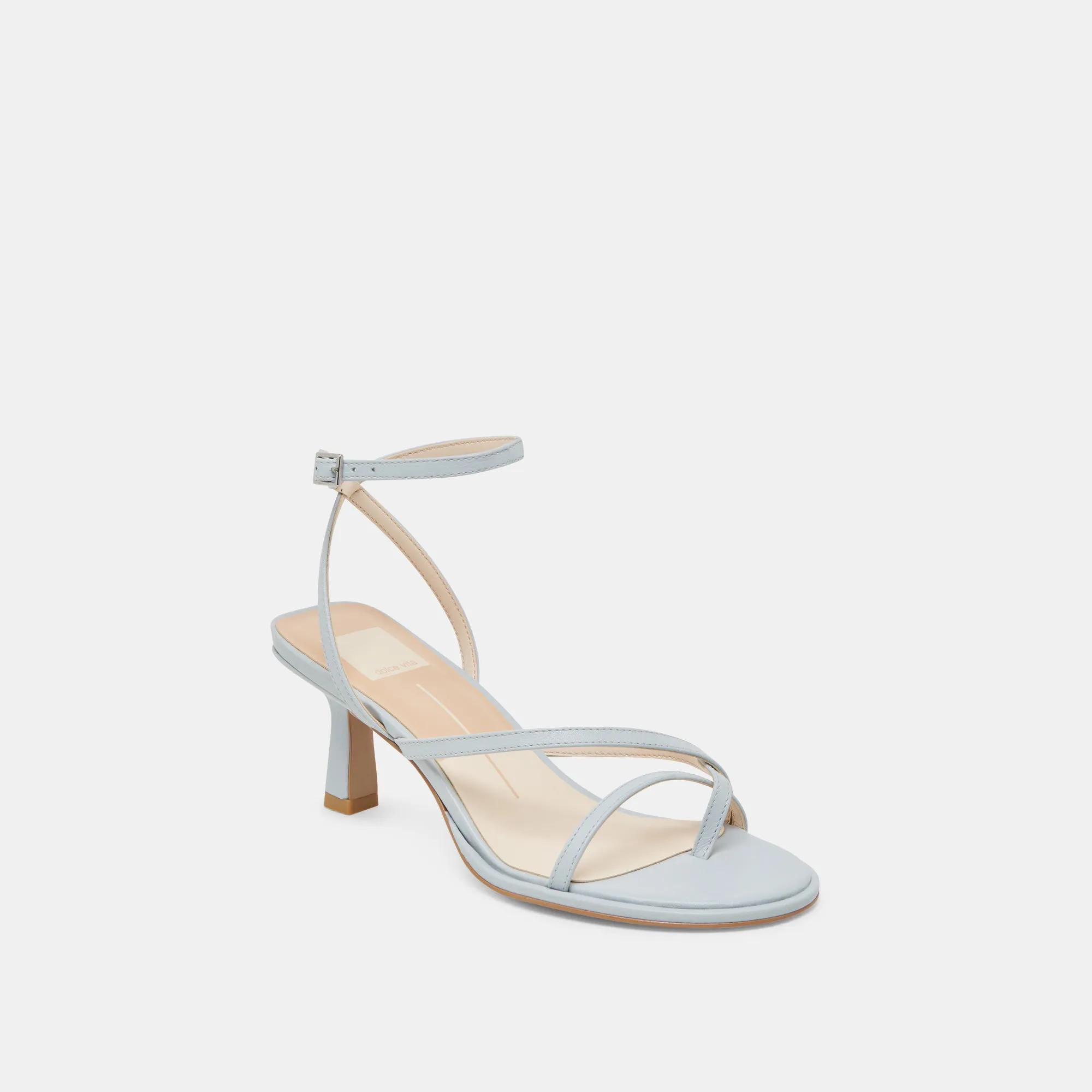 MORAH HEELS ICE BLUE LEATHER Wedding Heels for Bridesmaids Impact protection