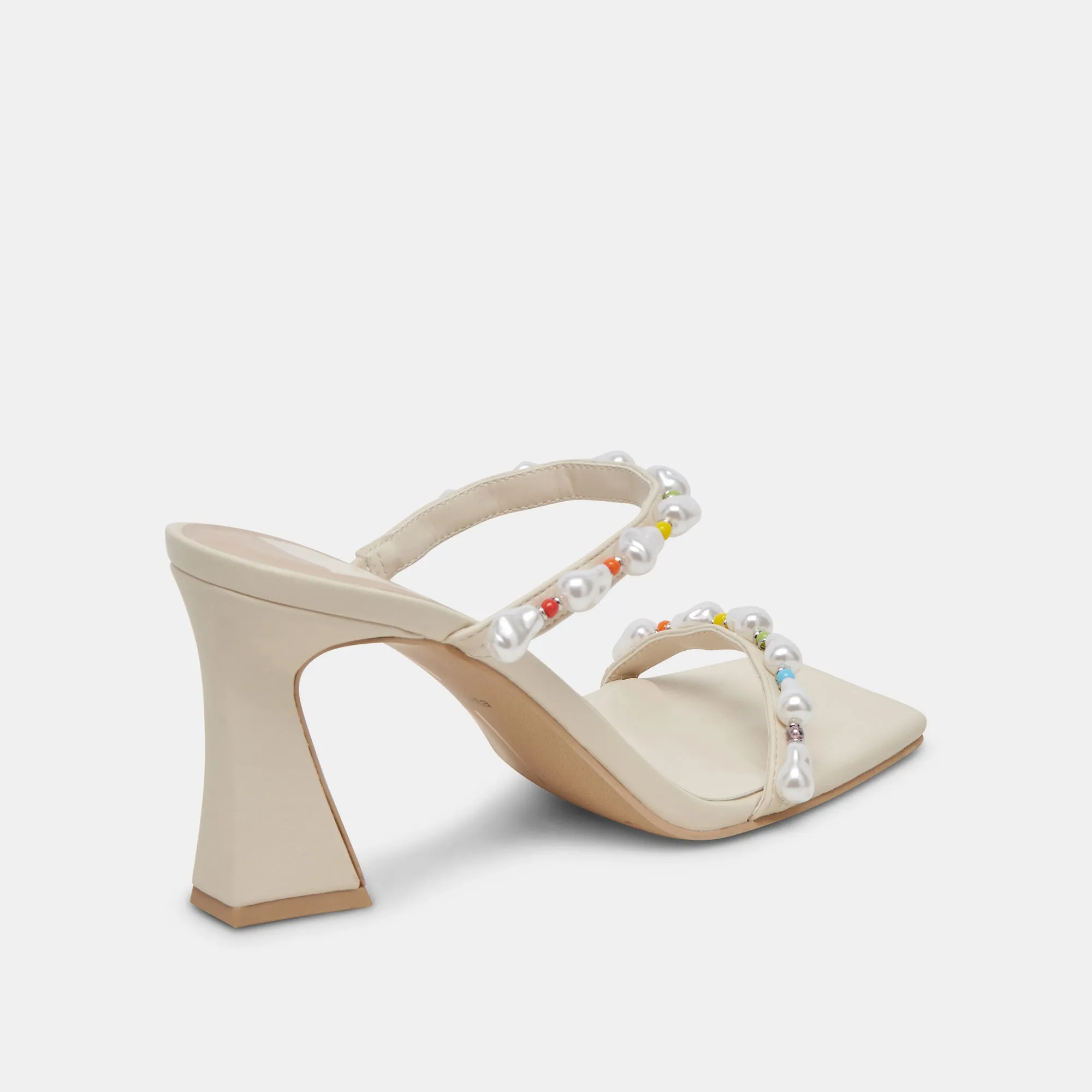 Comfortable ankle support Formal Shoes for Women NAJA PRIDE HEELS RAINBOW PEARLS