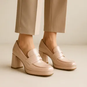 BRESLEY SMALE NUDE PATENT Soft Sandals