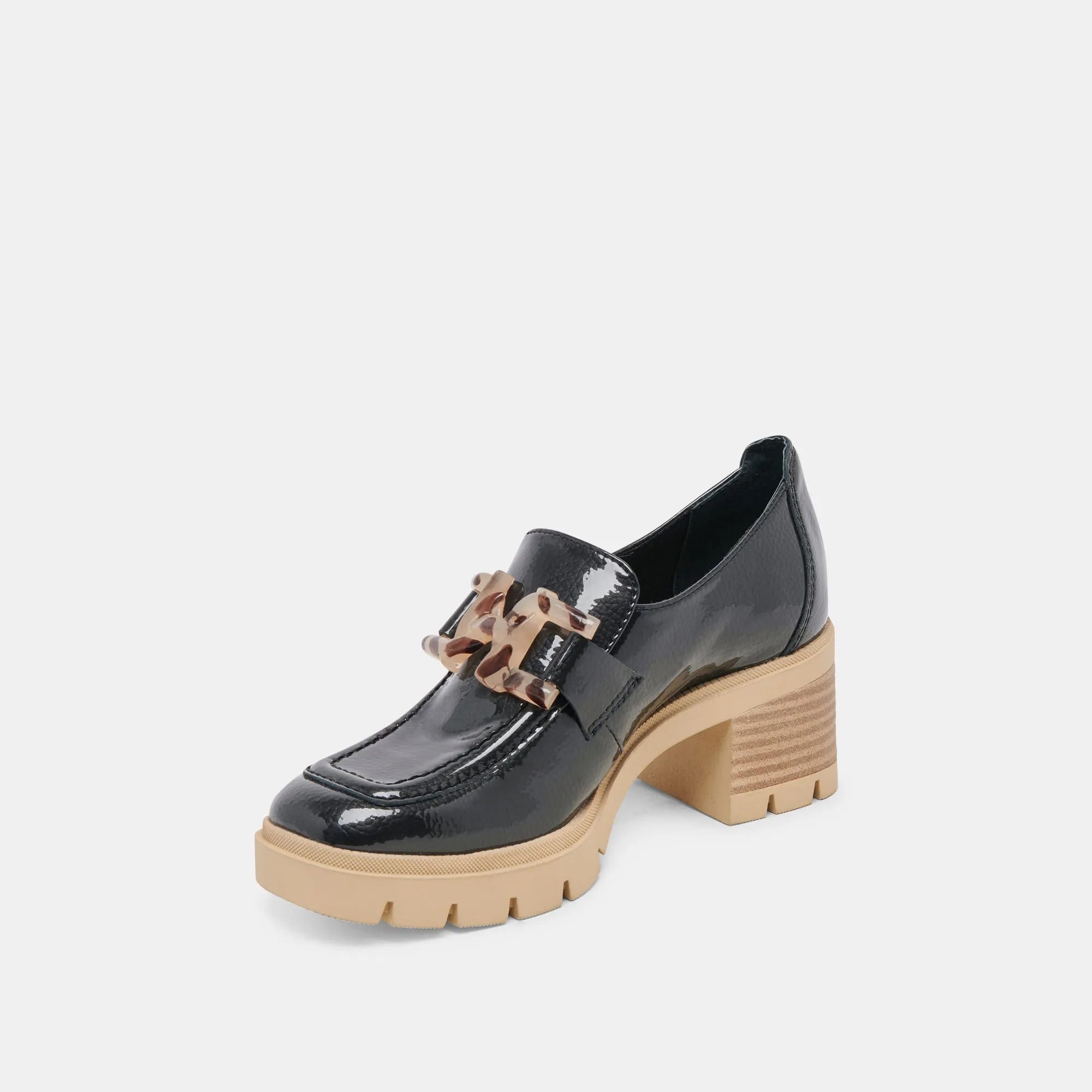 Flexible Soles HAROLD HEELS MIDNIGHT PATENT LEATHER