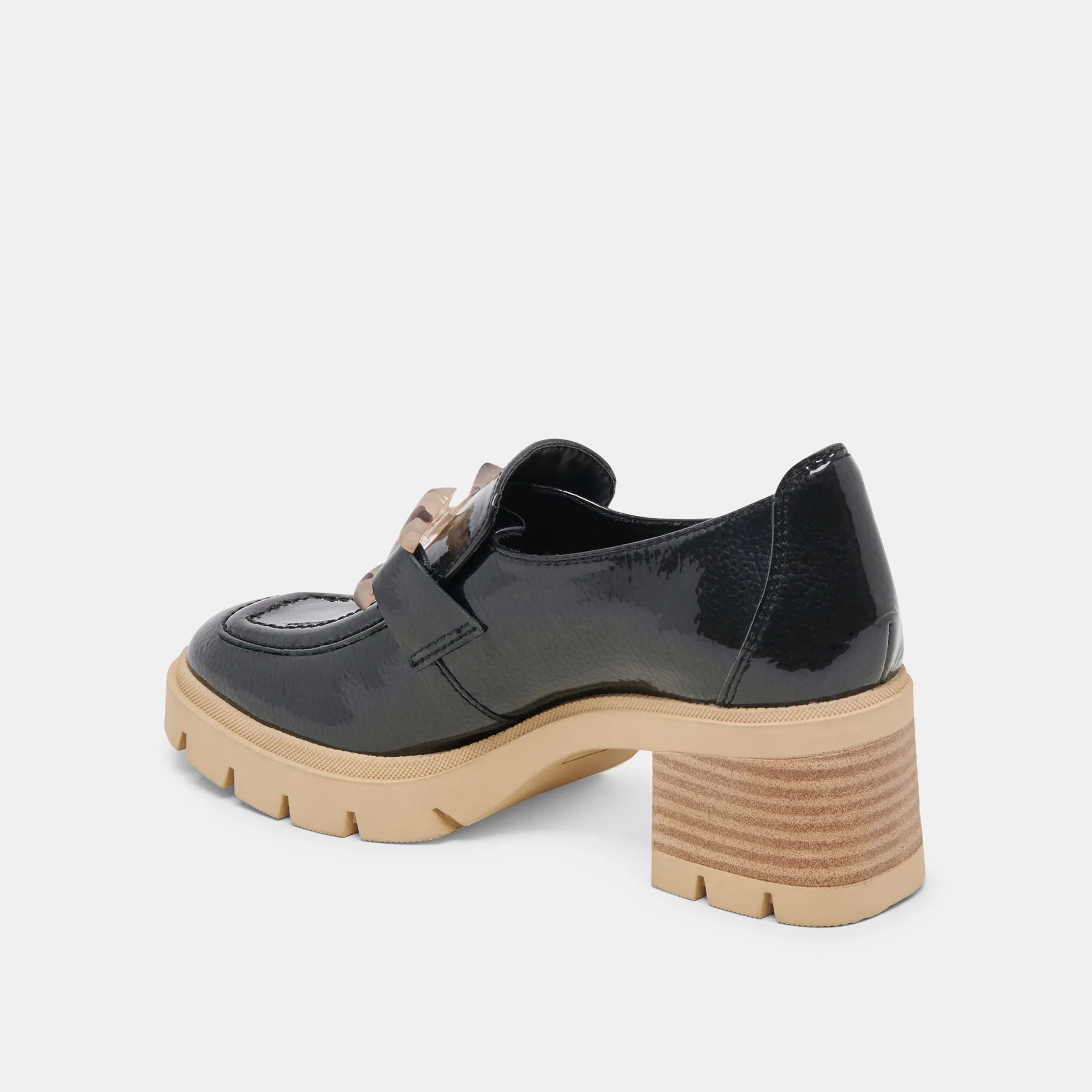 HAROLD HEELS MIDNIGHT PATENT LEATHER Party Step