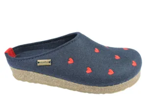 Haflinger Clogs Grizzly Sweetheart Navy Resort Mood Firm Ground