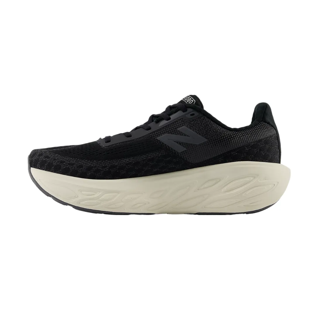 toe - bumper NEW BALANCE M1080B14-2E FRESH FOAM X 1080 v14 MN'S (Wide) Black/White Mesh Running Shoes