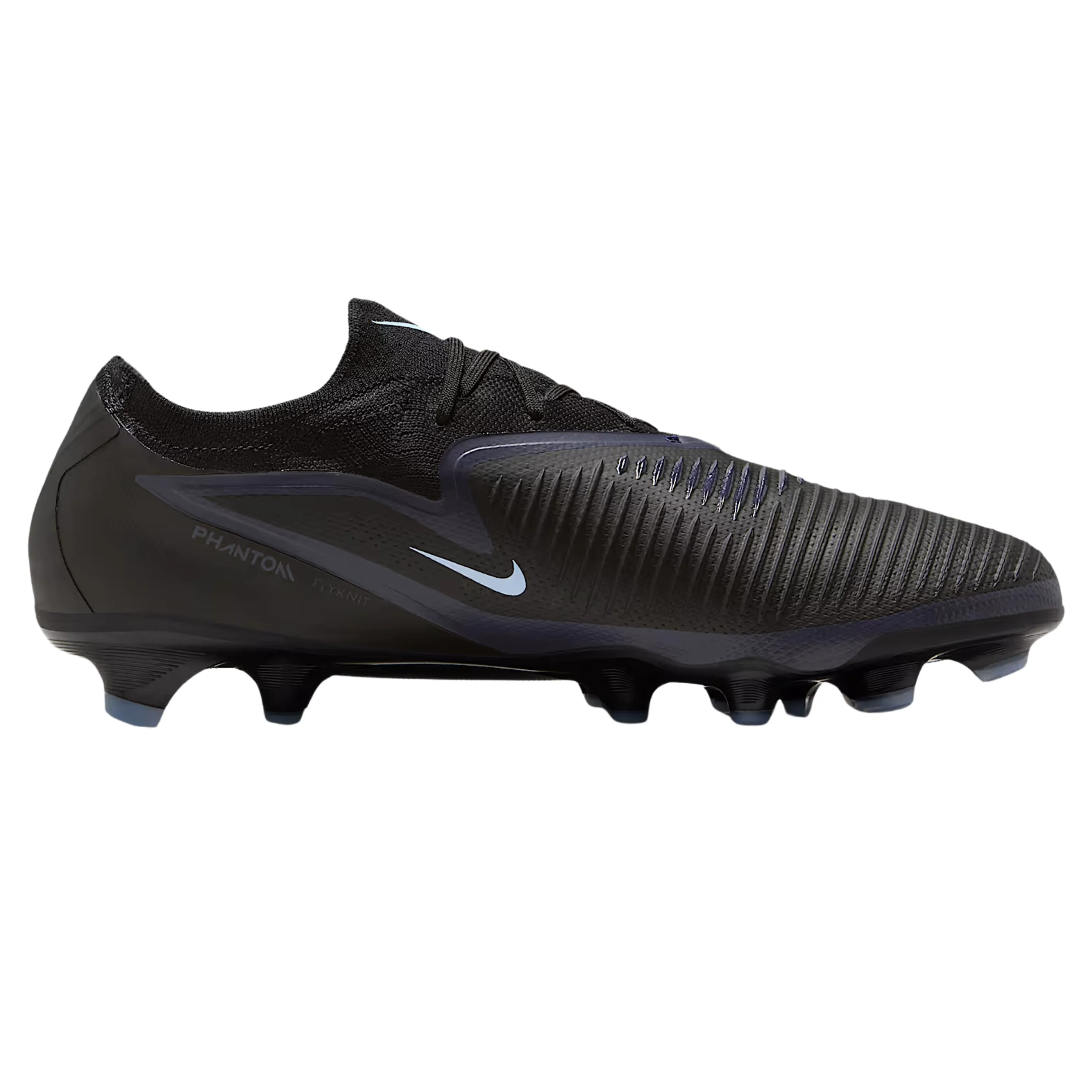 Nike Phantom 6 Low Pro Firm Ground Soccer Cleats (Black/Black) Toe Lift Team Coordination