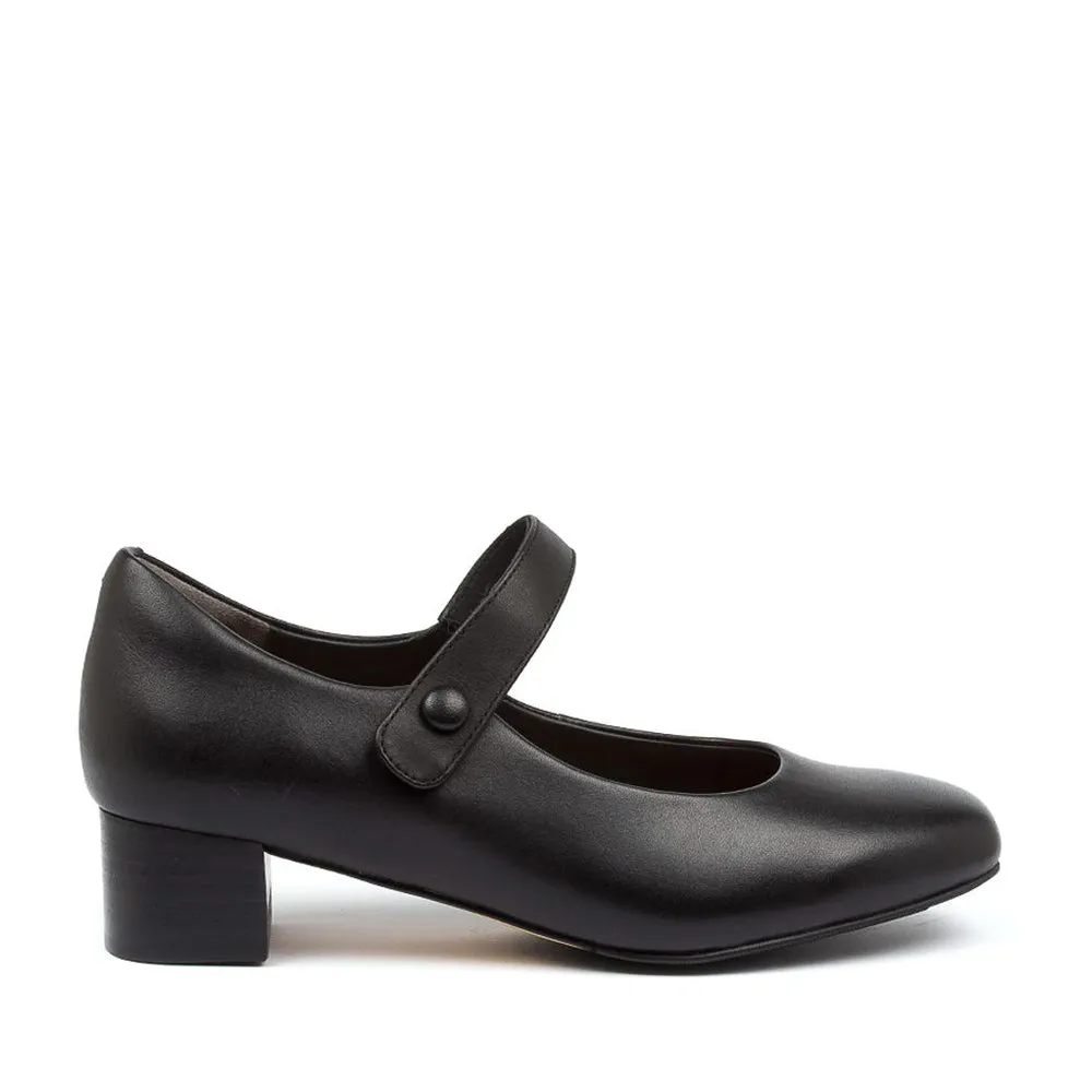 Leather Touch ZIERA KITTY BLACK