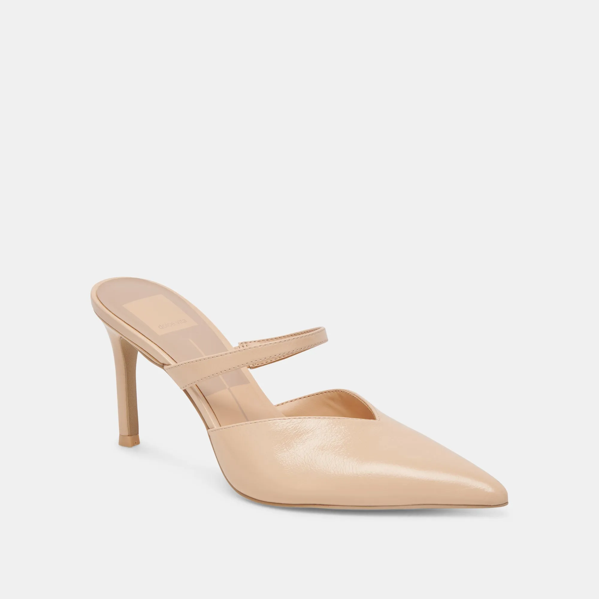 Love Path Free Pace KANIKA HEELS FRENCH VANILLA CRINKLE PATENT