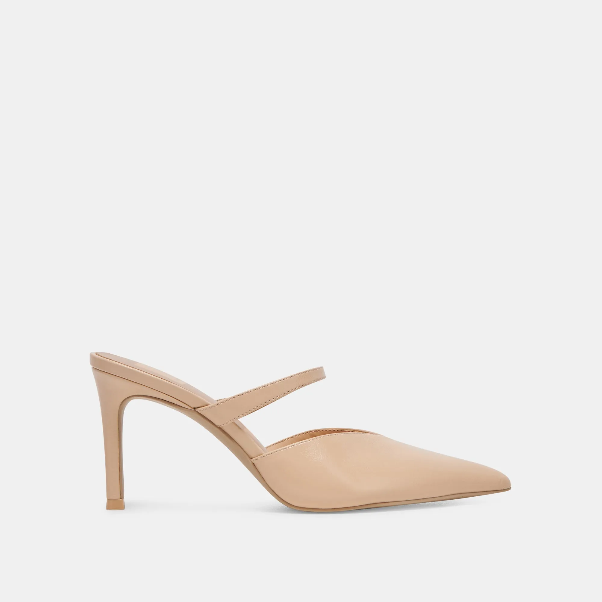 KANIKA HEELS FRENCH VANILLA CRINKLE PATENT Slip-On Heels Vegan Heels