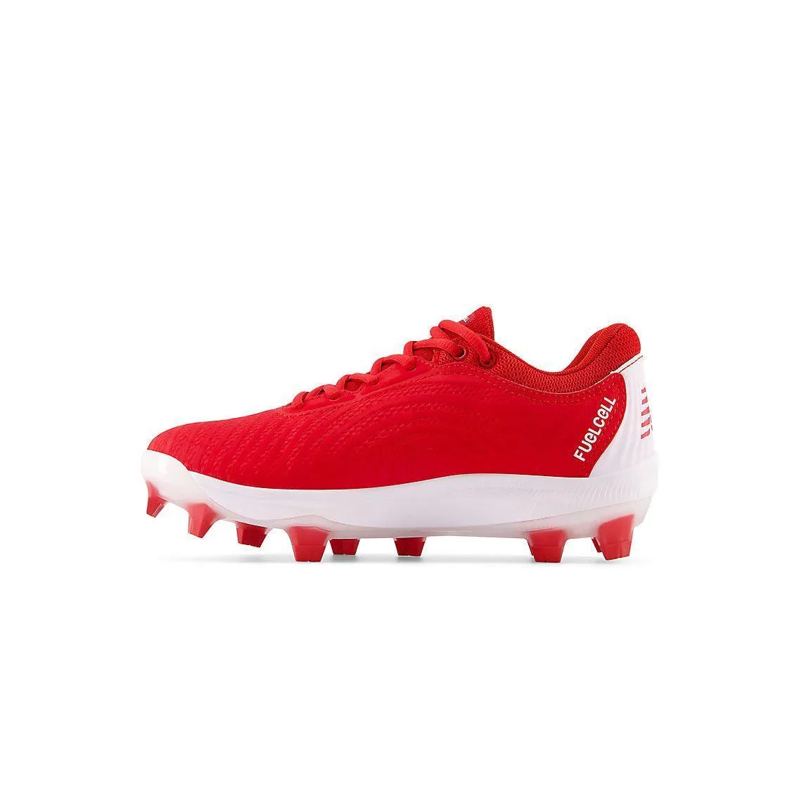 Move Smart New Balance Women's FuelCell FUSE v4 Molded Fastpitch Softball Cleats - Team Red/Optic White - SPFUSER4