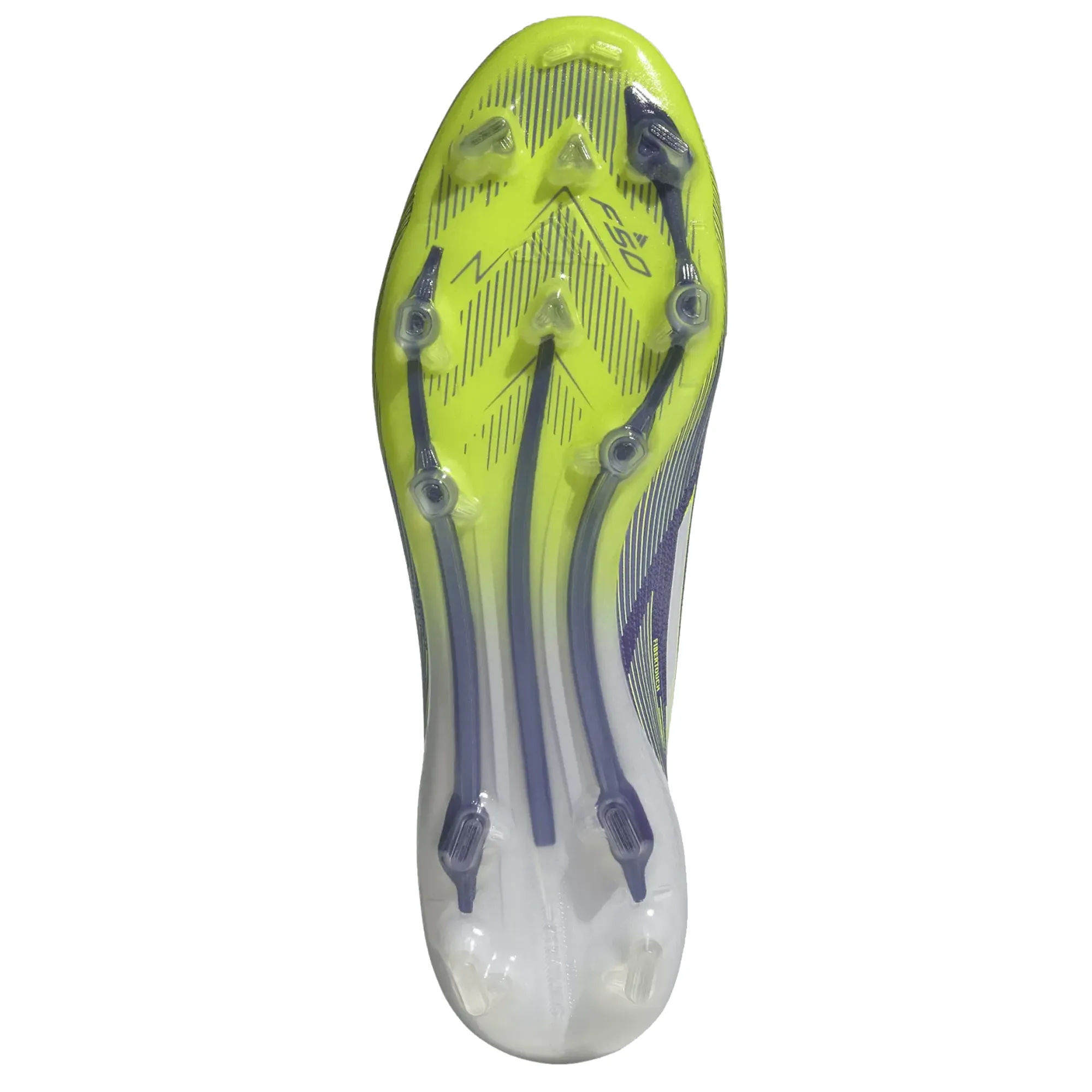 Hyper-Responsive Kick Ready adidas F50 Laceless Elite FG Soccer Cleats (Purple Rush/Lucid Lemon)