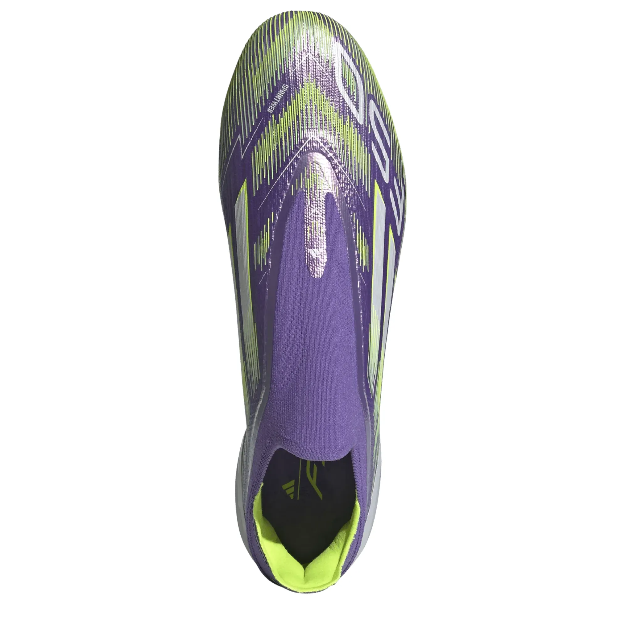 Breathable Form Warm Down adidas F50 Laceless Elite FG Soccer Cleats (Purple Rush/Lucid Lemon)
