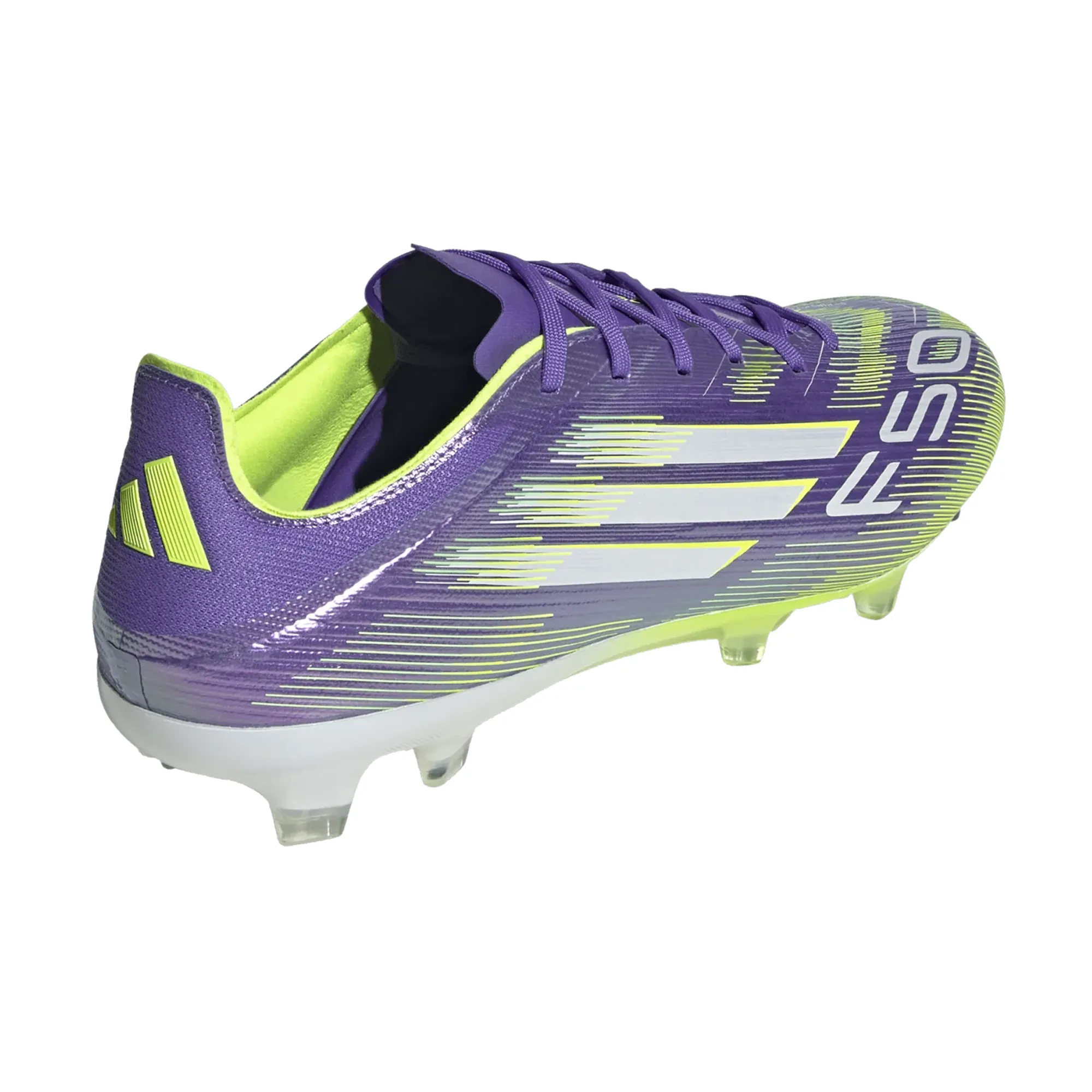 Player Coach Youth Player adidas F50 Pro FG Soccer Cleats (Purple Rush/Lucid Lemon)