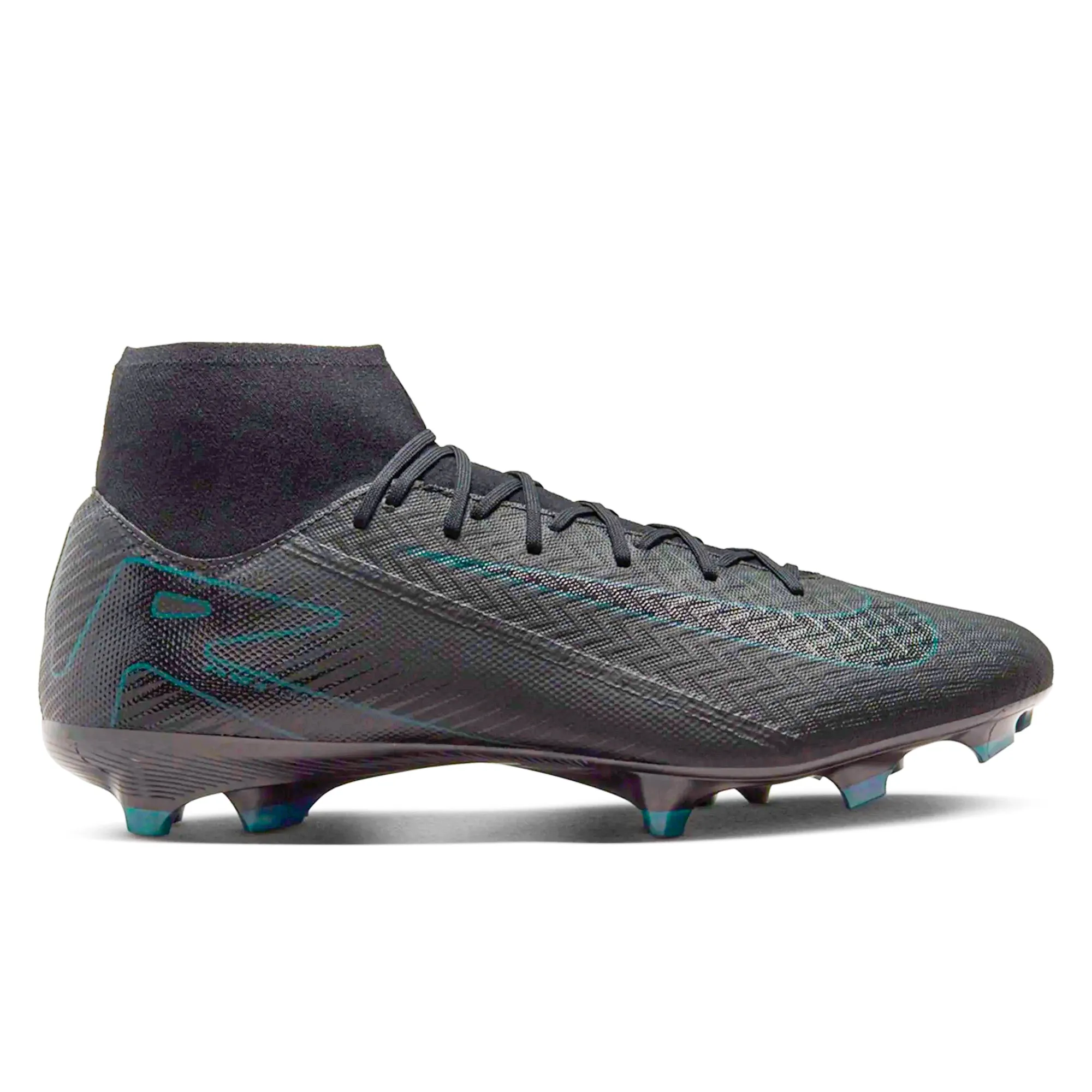Nike Zoom Superfly 10 Academy FG/MG Soccer Cleats (Black/Deep Jungle) Field Speed dry surface
