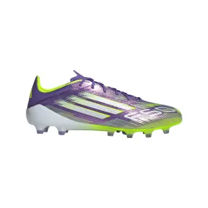 Sleek Finish cyclists - specific benefits Adidas F50 Elite AG Football Boots (Purple Rush/Cloud White/Lucid Lemon)