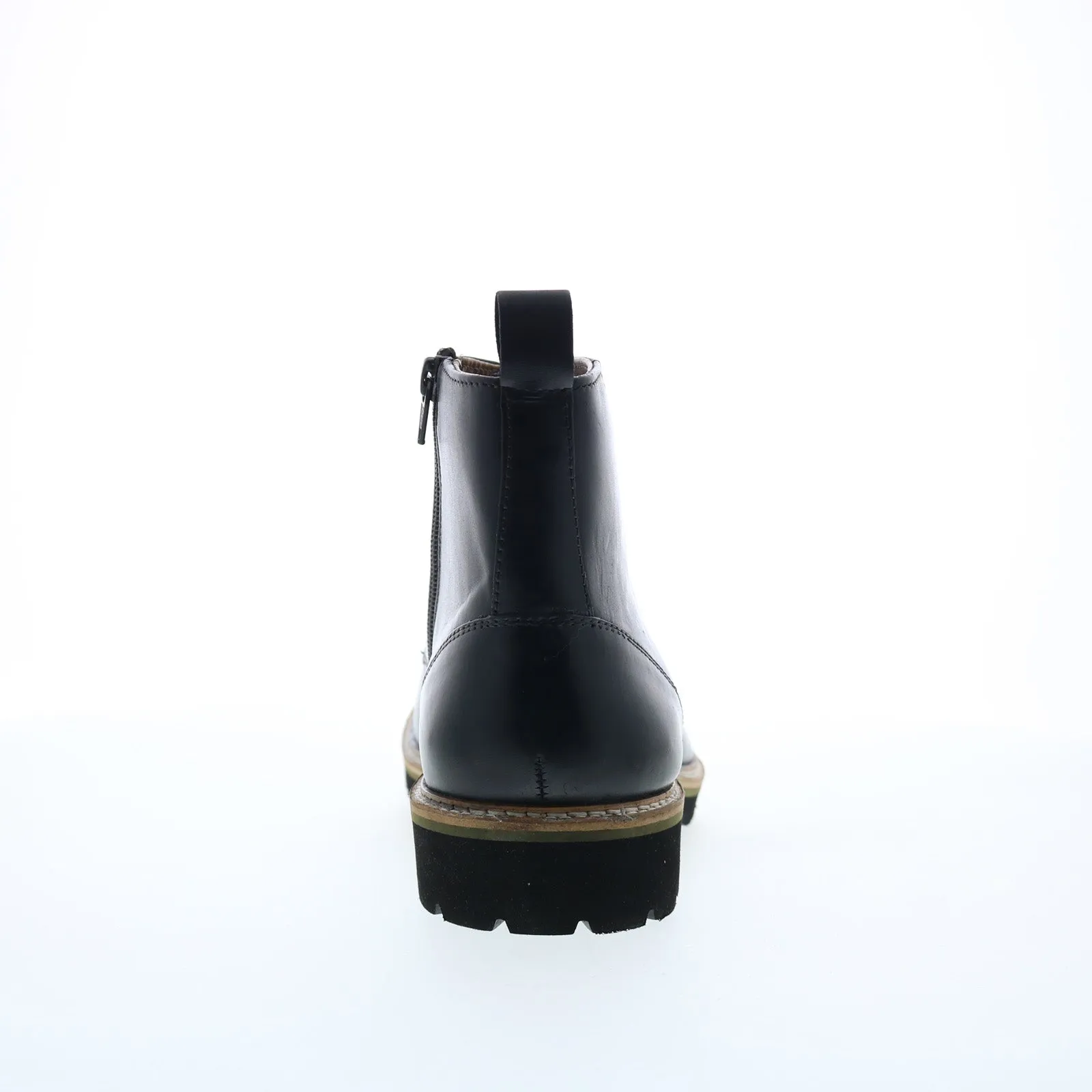 Performance Wear Long Lasting Steve Madden P-Krypto Mens Black Leather Lace Up Casual Dress Boots