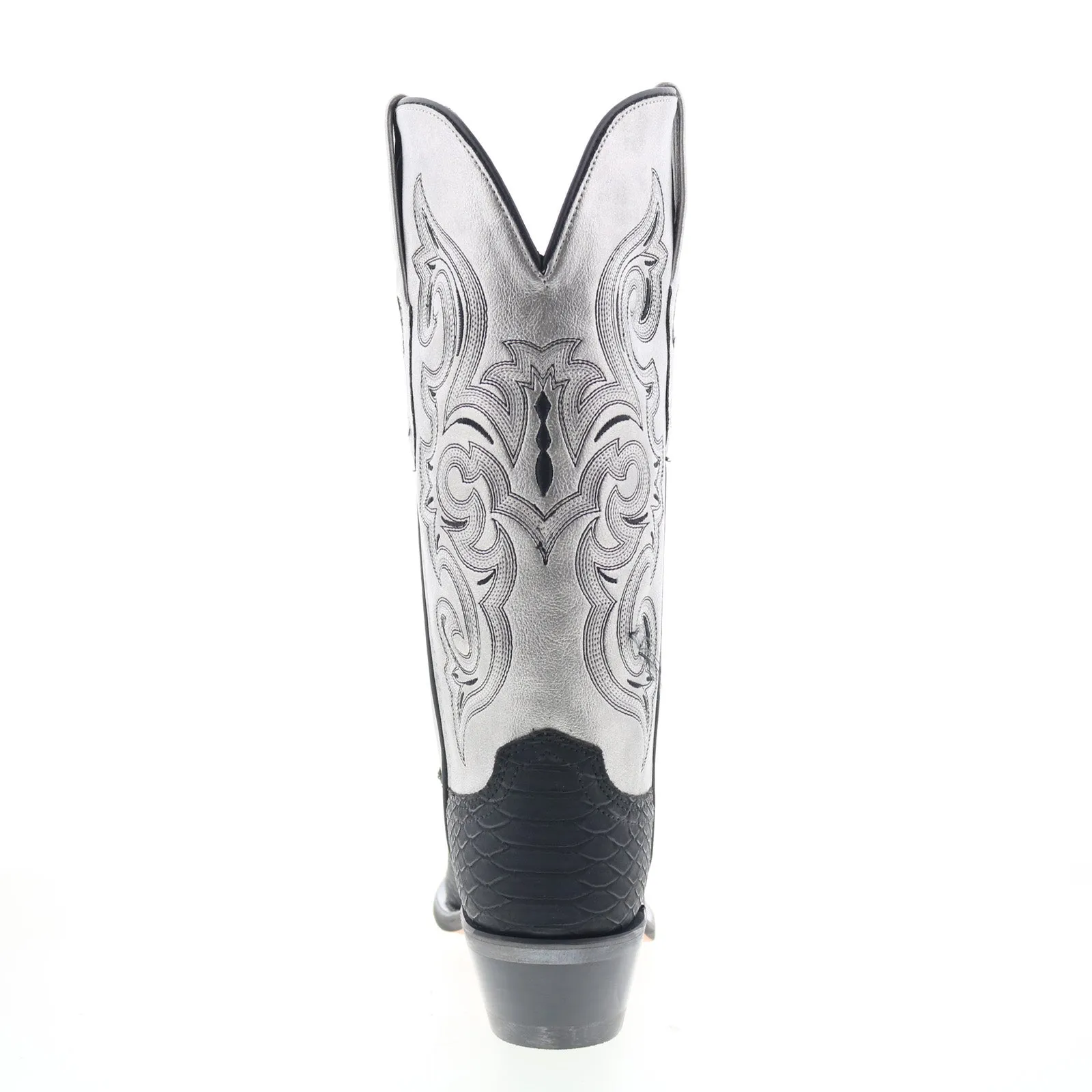 Jama Old West Snip Toe LF2002 Womens Black Leather Slip On Western Boots Ultimate Wear Wide toe box