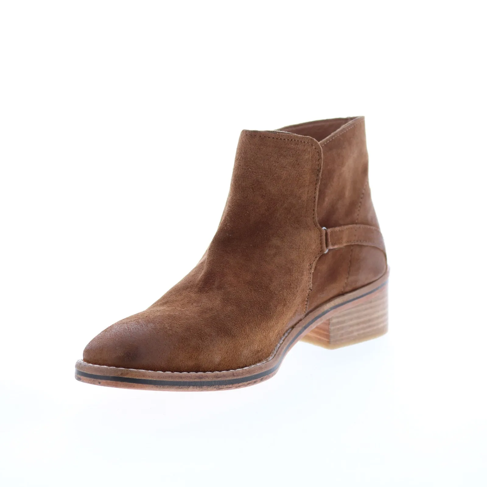 Diba True Casp Ian 69511 Womens Brown Suede Slip On Ankle & Booties Boots Secure Grip