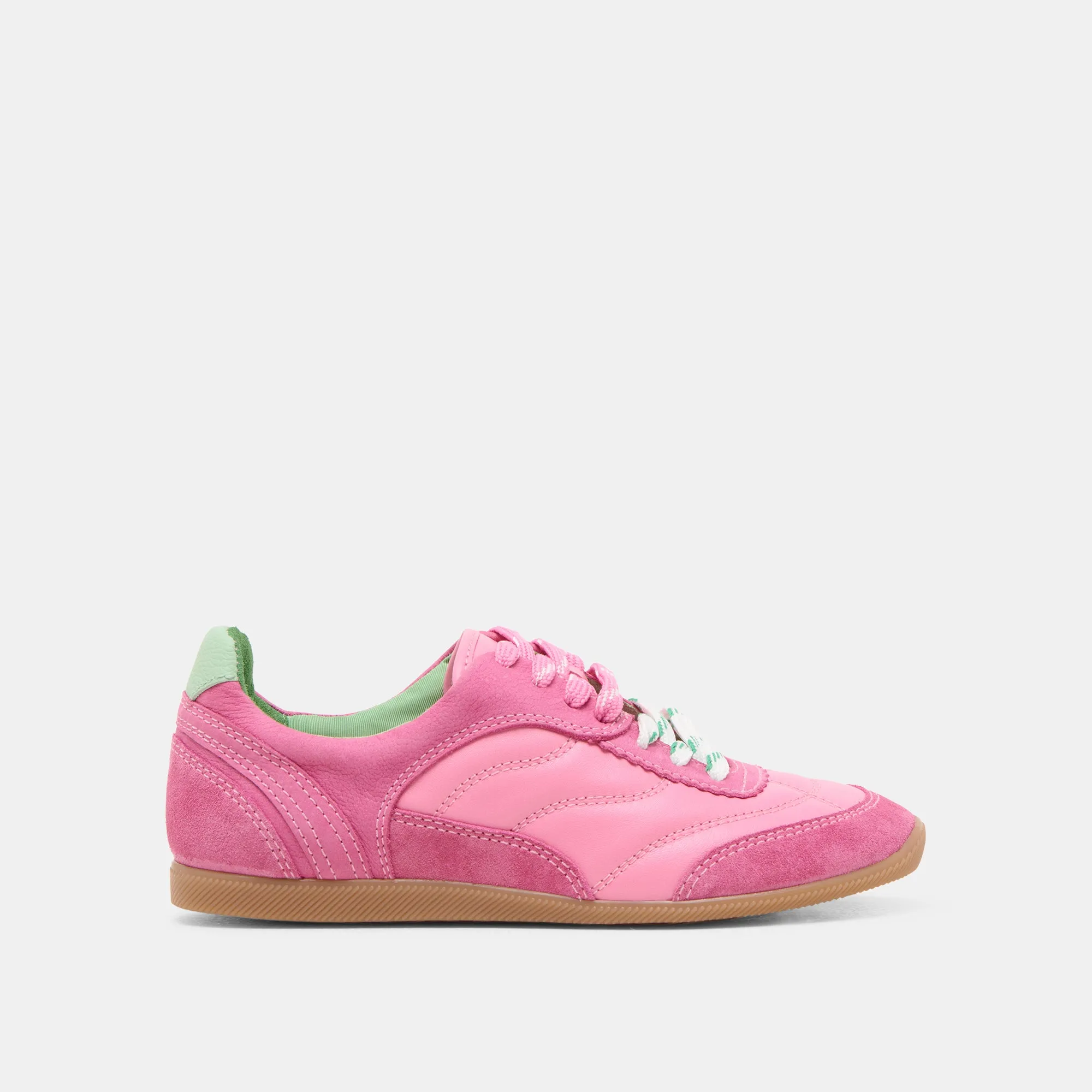 LAINI SNEAKERS PINK MULTI LEATHER Streamlined materials