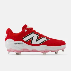 Structured Shoe New Balance Men's Fresh Foam X 3000 v7 Metal Baseball Cleats - Red - L3000TR7
