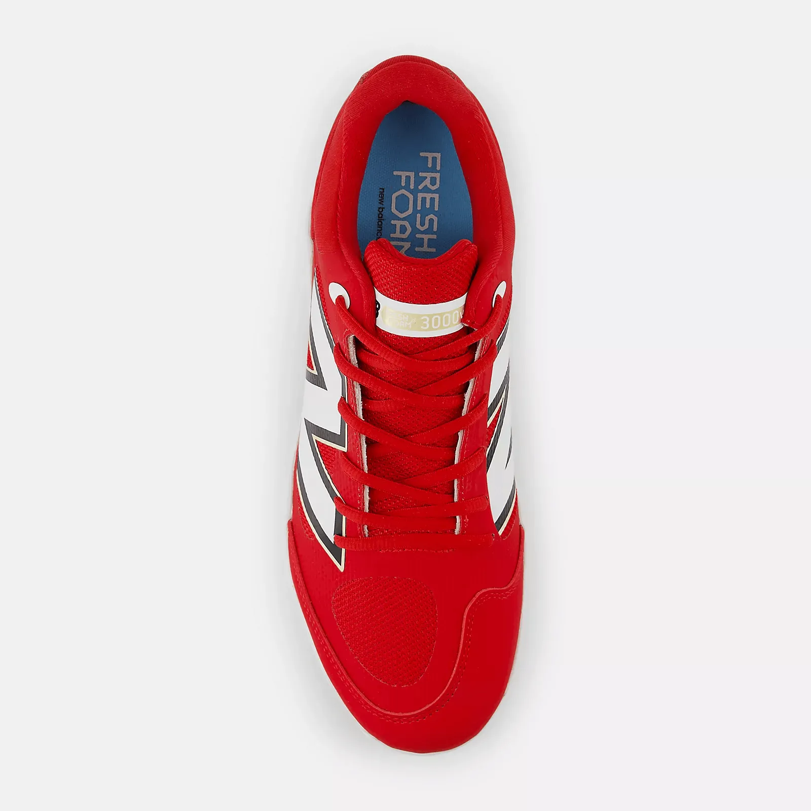 New Balance Men's Fresh Foam X 3000 v7 Metal Baseball Cleats - Red - L3000TR7 Speed Ready