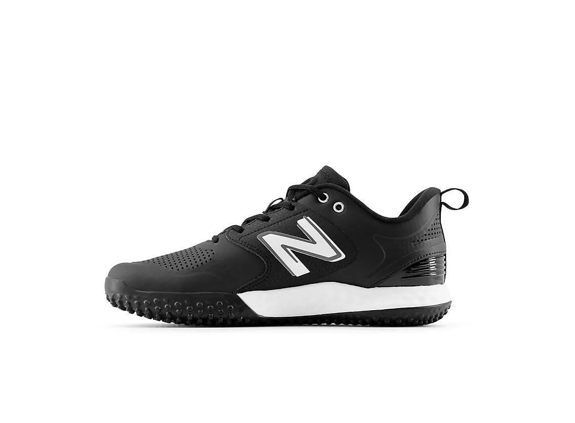Ultimate look New Balance Men's Fresh Foam 3000 V6 Turf Baseball Shoes - Black with White - T3000SK6