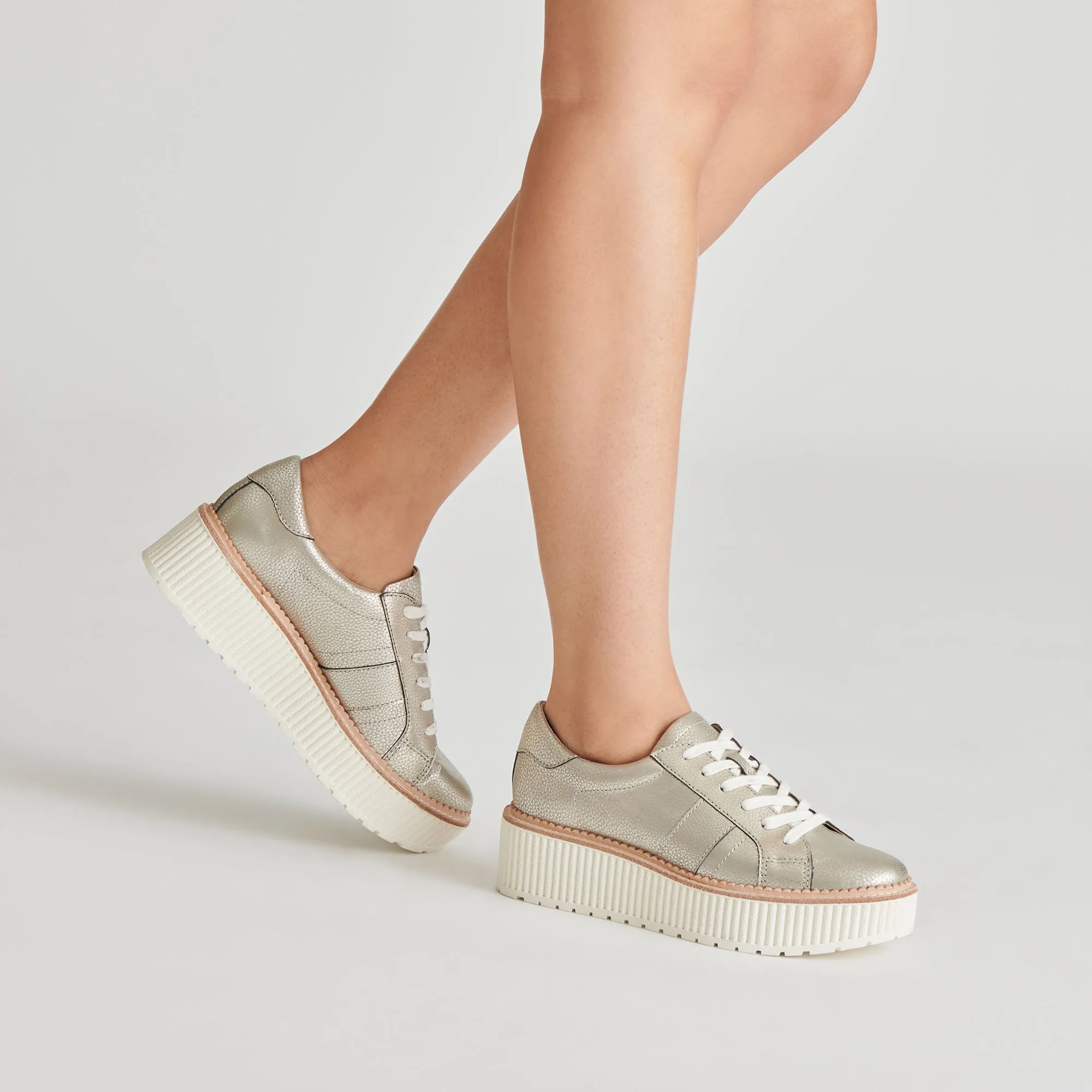 Comfort Boost Reliable stability TIGER SNEAKERS LIGHT GOLD LEATHER