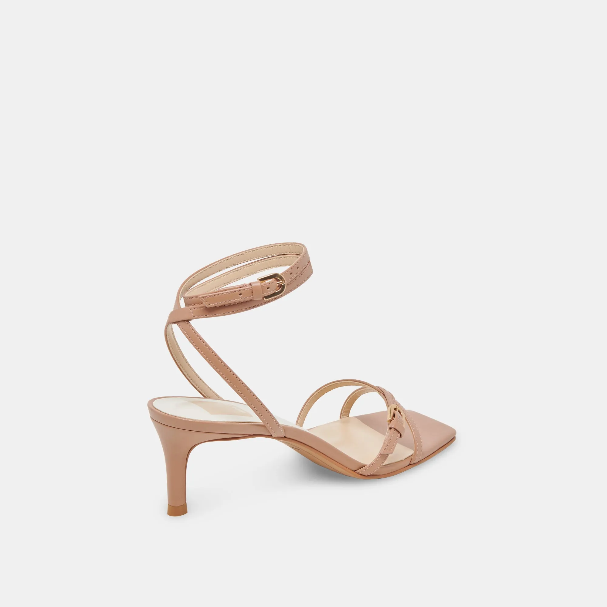 BAMBY HEELS WHISKEY LEATHER Outdoor Boho Wedding Heels