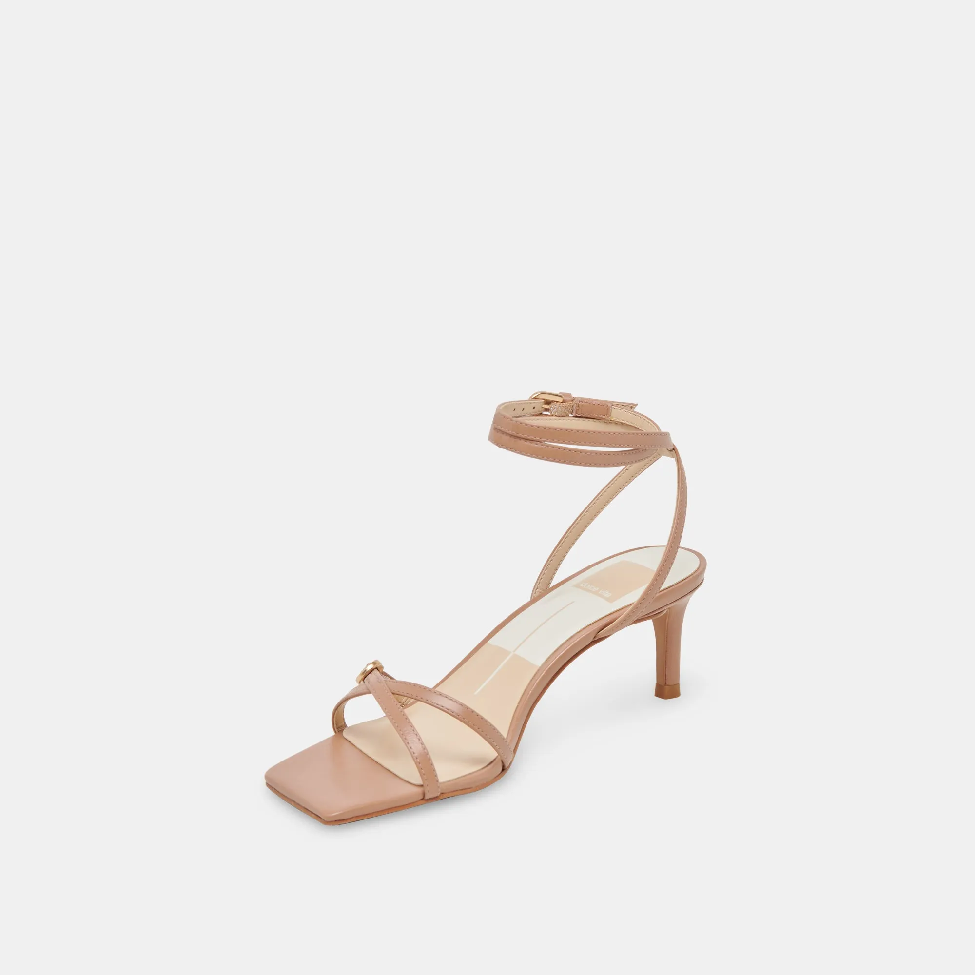 BAMBY HEELS WHISKEY LEATHER Designer Platform Shoes
