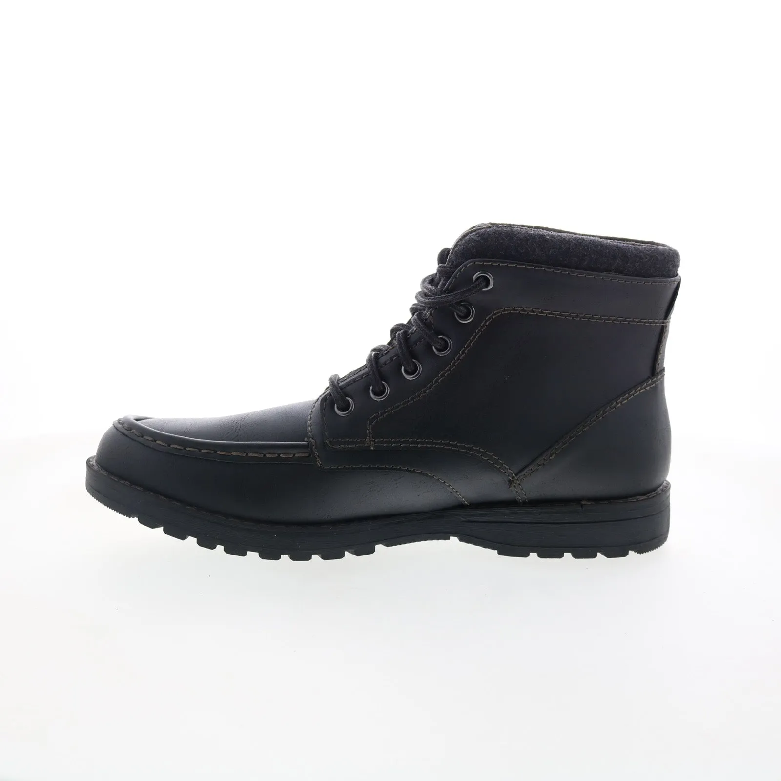 Eastland Drak Moc Toe 4714-01 Mens Black Synthetic Lace Up Casual Dress Boots All terrain