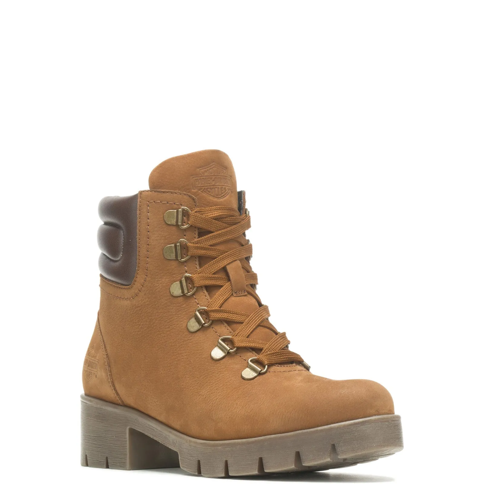 Harley-Davidson Trawood D84790 Womens Brown Nubuck Motorcycle Boots Versatile use